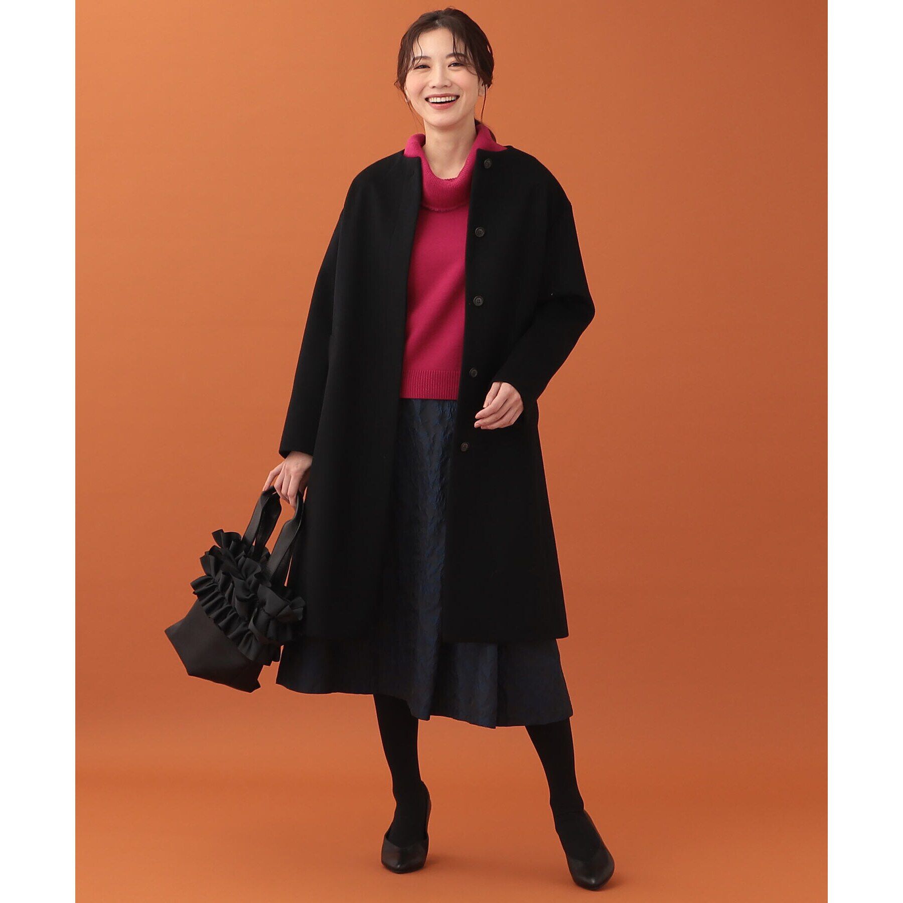 Reflect「サテンフリルバッグ」|トートバッグ|