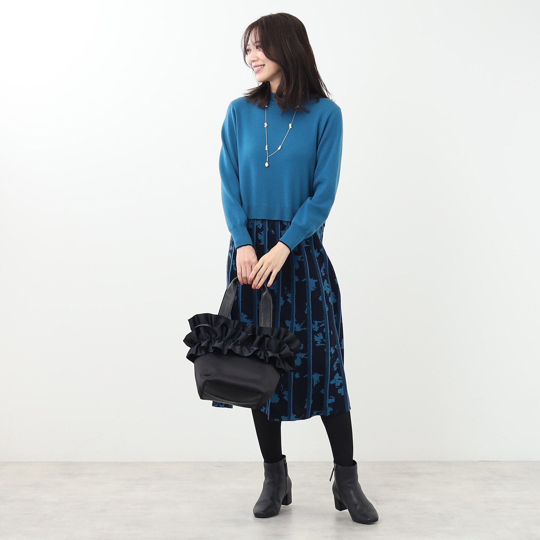 Reflect「サテンフリルバッグ」|トートバッグ|