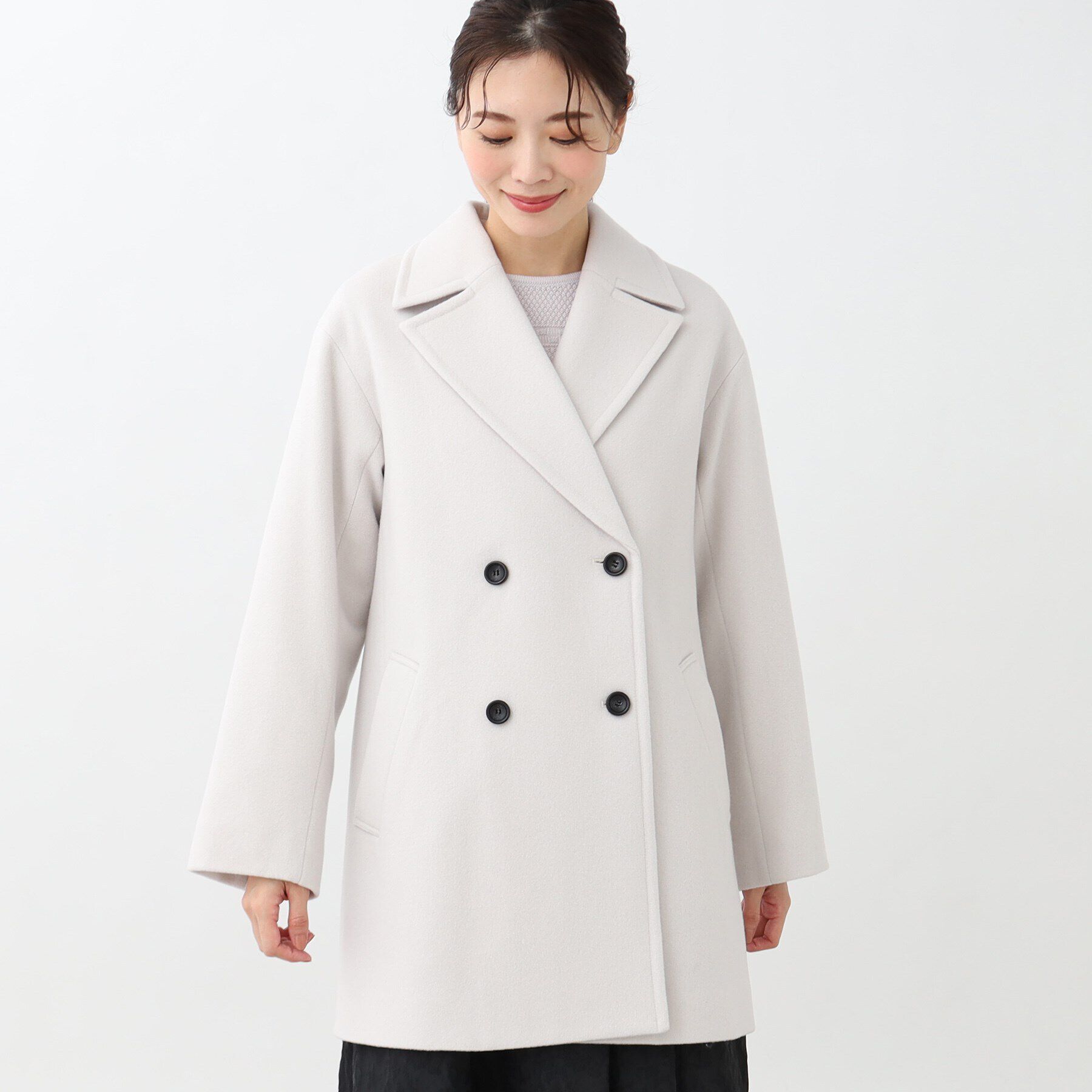 Reflect「【トレンドアイテム！】ミドル丈ピーコート」|ピーコート|