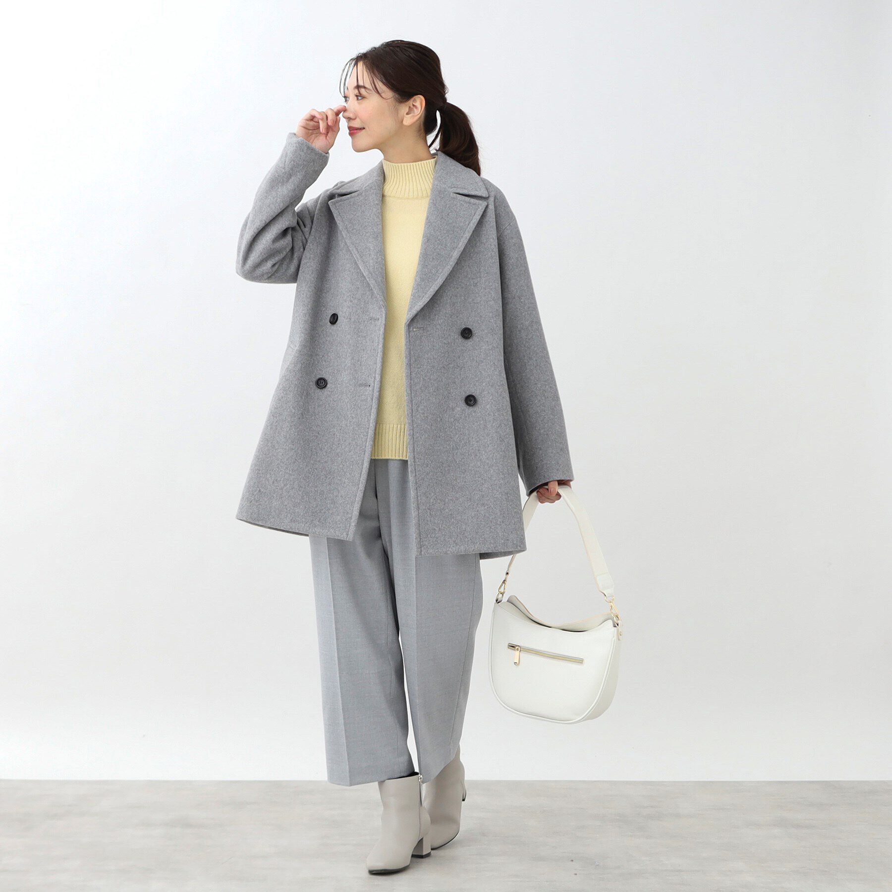 Reflect「【トレンドアイテム！】ミドル丈ピーコート」|ピーコート|