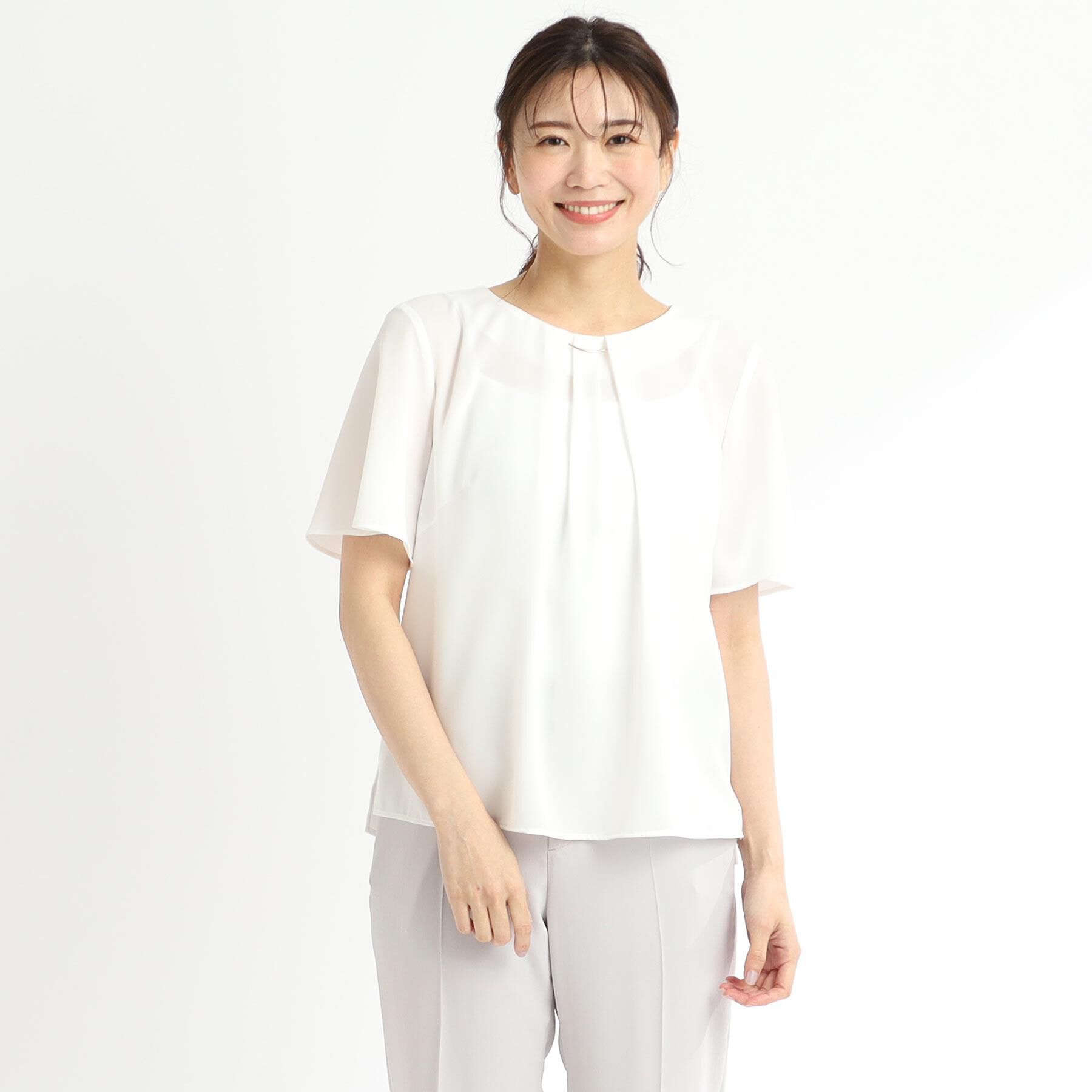 Reflect「【洗える】タックディティールブラウス」|シャツ・ブラウス|