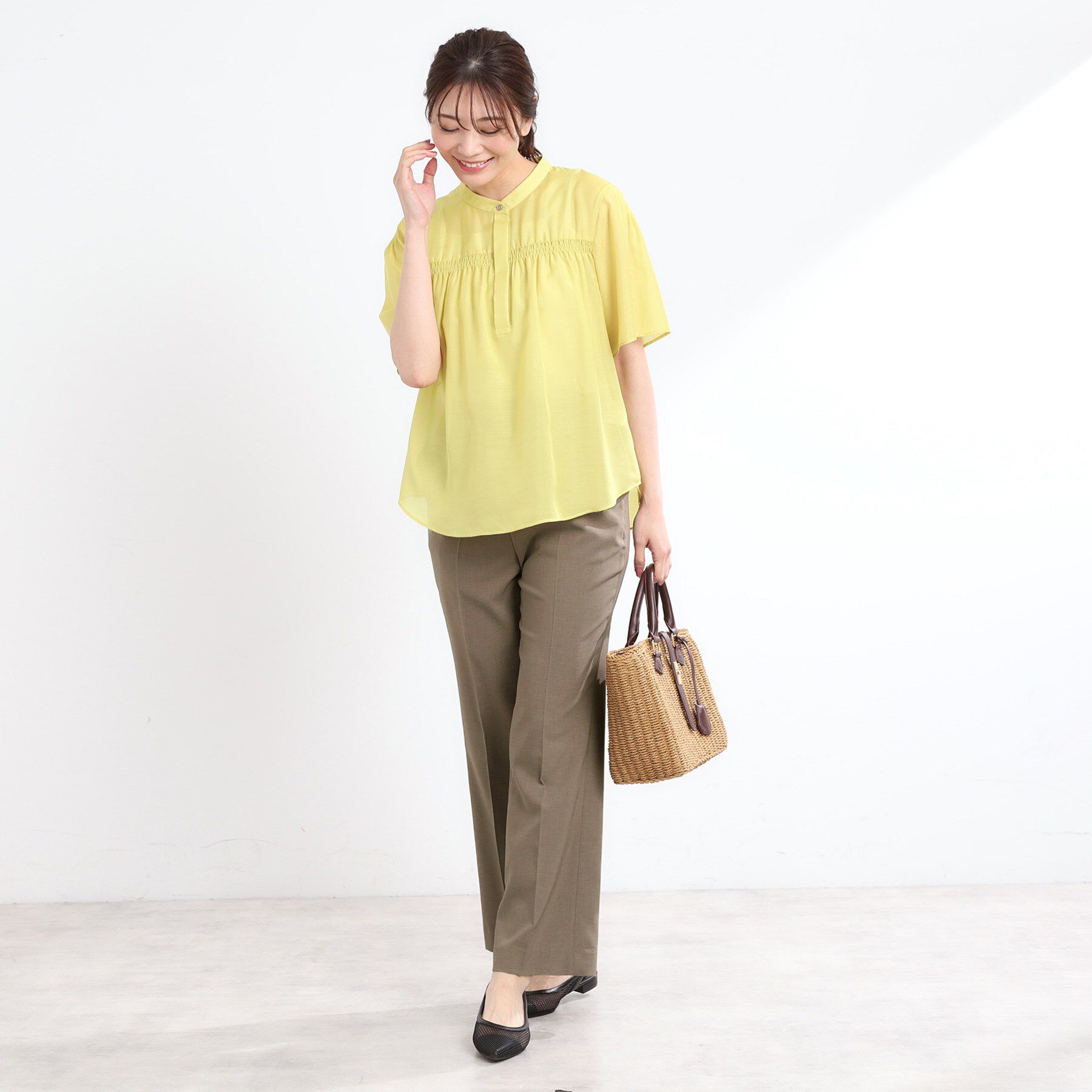 Reflect「【マシンウォッシュ可】リネンライクフレアパンツ」|その他|