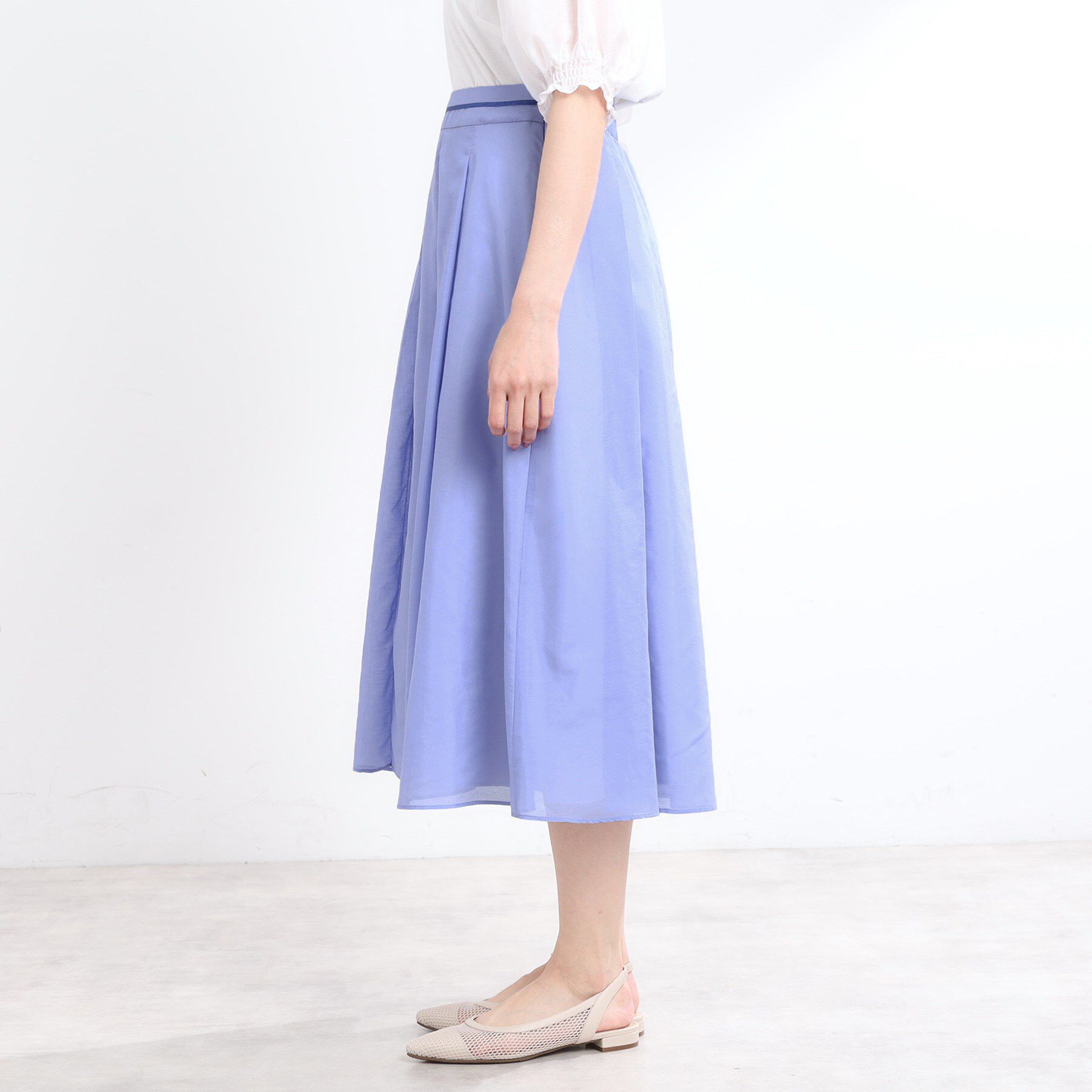 Reflect「【マシンウォッシュ可／セットアップ可】シアーボックスタックプリーツスカート」|スカート|