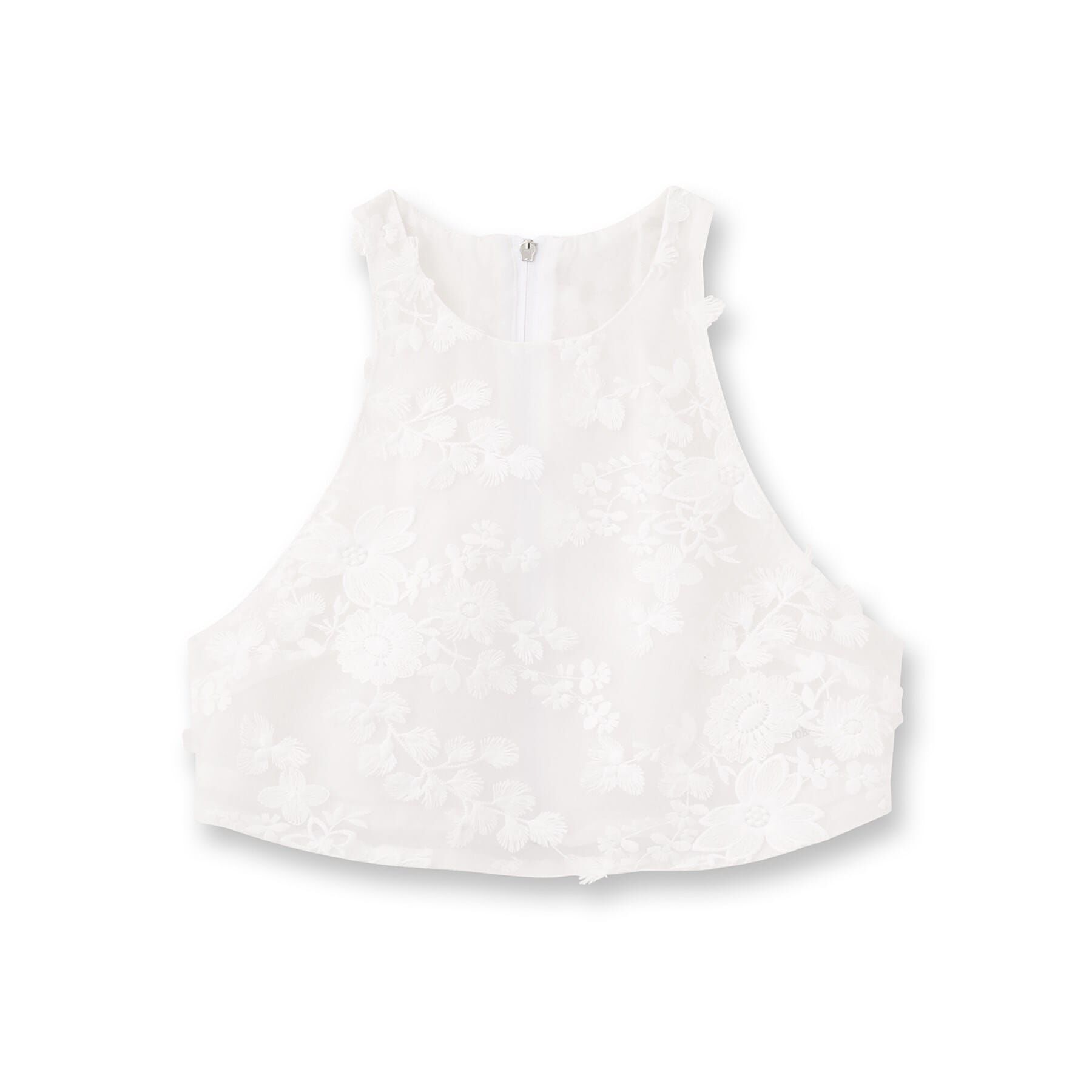 DRESSTERIOR「provoke（プロヴォーク）tulle lace N／S blouse」|シャツ・ブラウス|ホワイト(001)