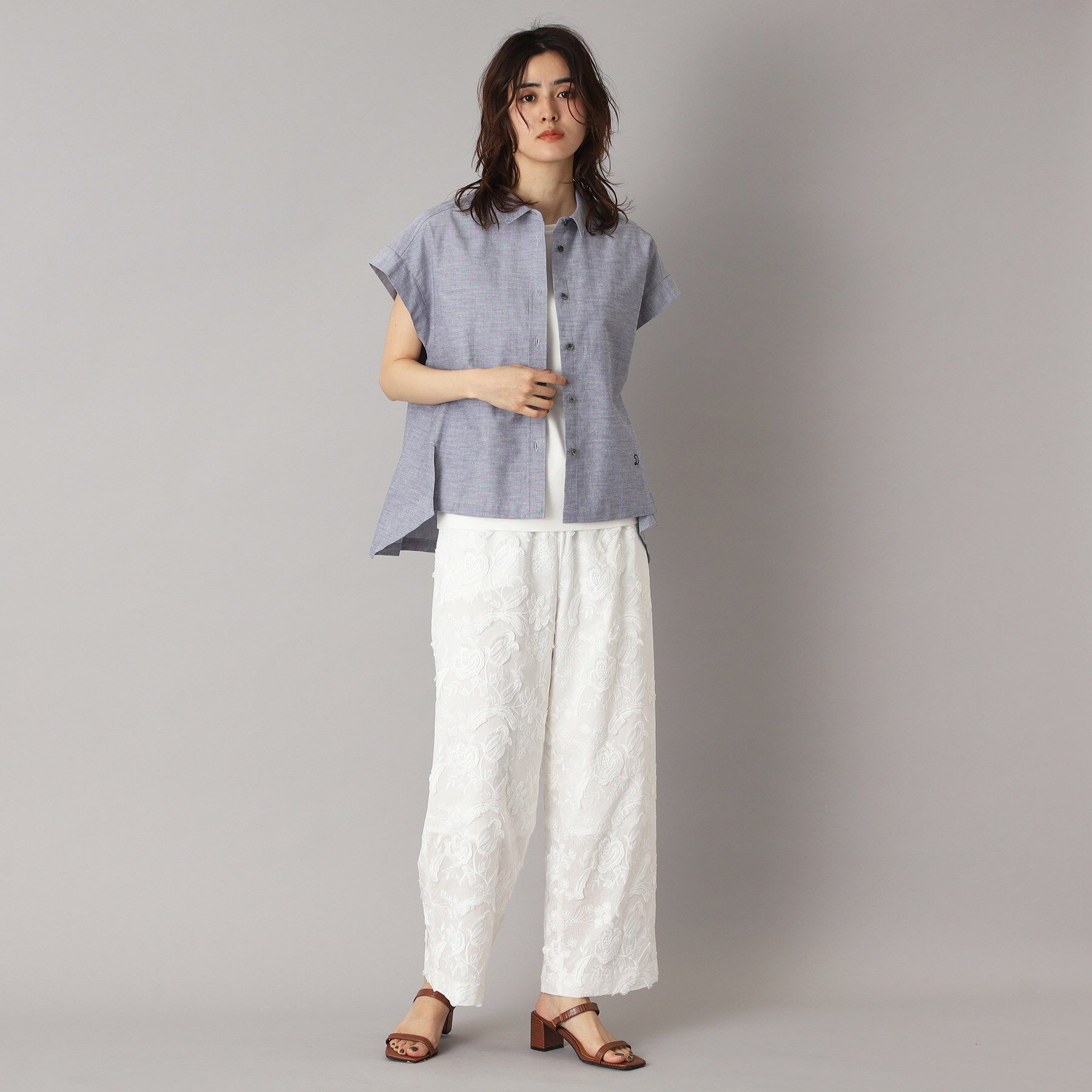 DRESSTERIOR「【日本製/コットン100％】バックフレアオックスシャツ」|シャツ・ブラウス|