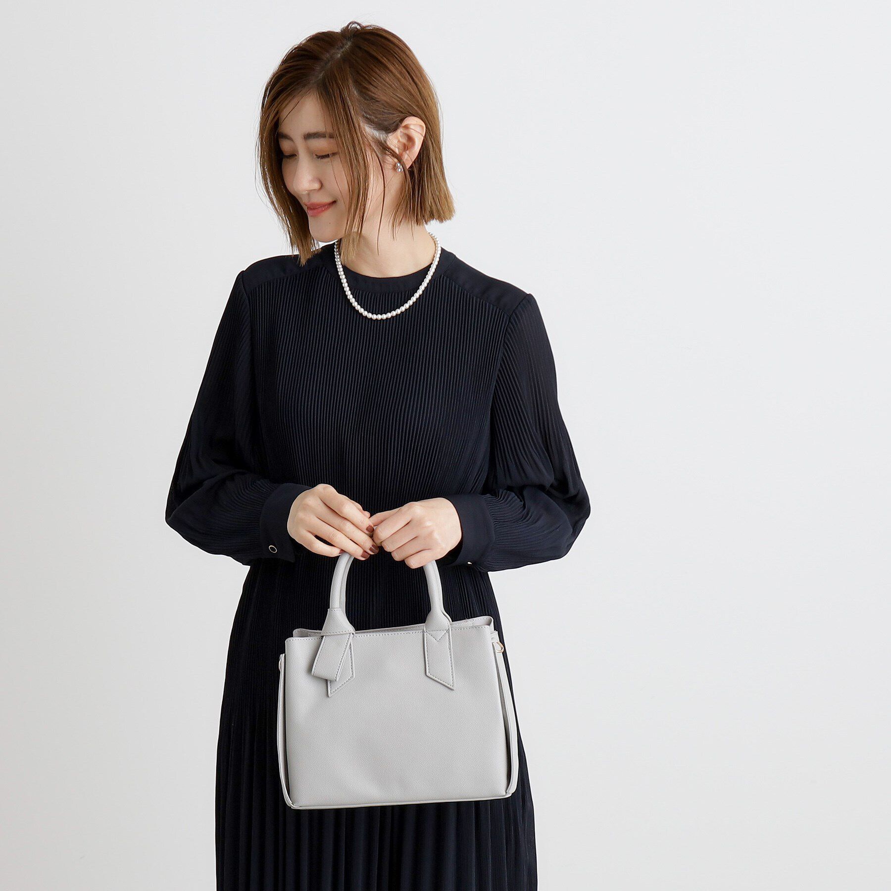 grove「ハンドルノットリボン2WAYトート【入卒対応可】」|ショルダー・メッセンジャー|