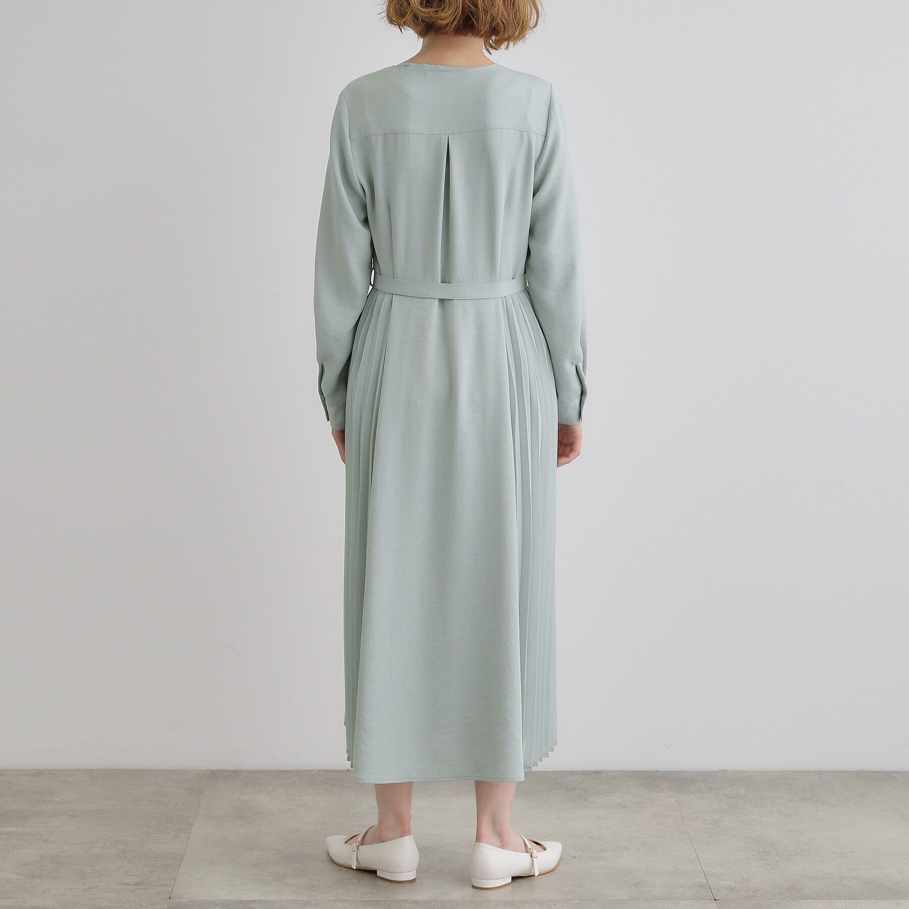 grove「サイドプリーツシャツワンピース」|ワンピース|