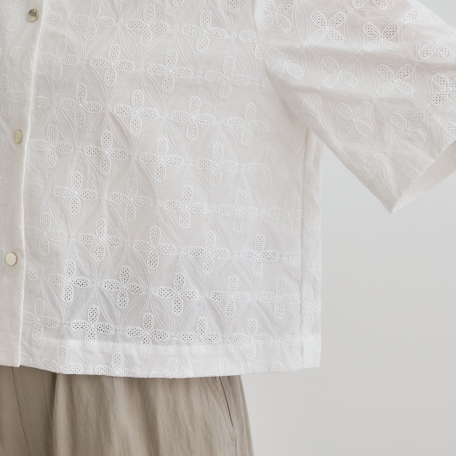 grove「刺繍レースショートジャケット」|テーラードジャケット|