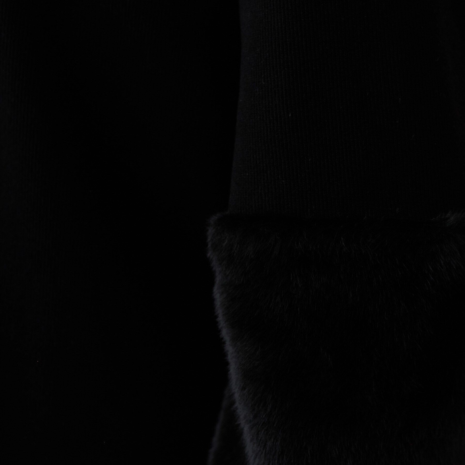 INDIVI「【洗える／UVケア／SETUP可能】メランジ調フェイクファー切り替えトップス」|Tシャツ・カットソー|