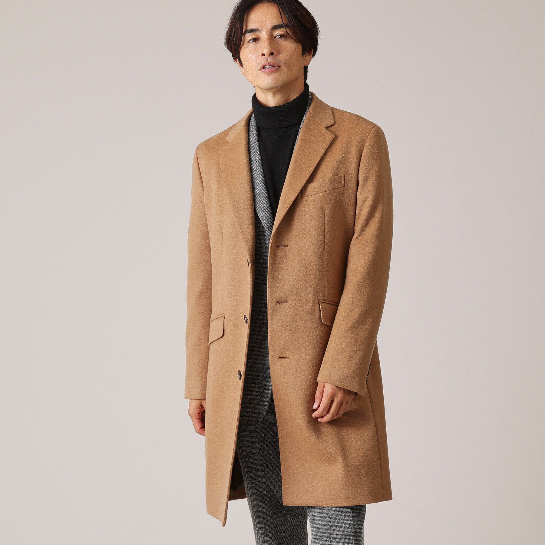 TAKEO KIKUCHI「ウールカシミヤブレンド チェスターコート」|その他|ベージュ(452)