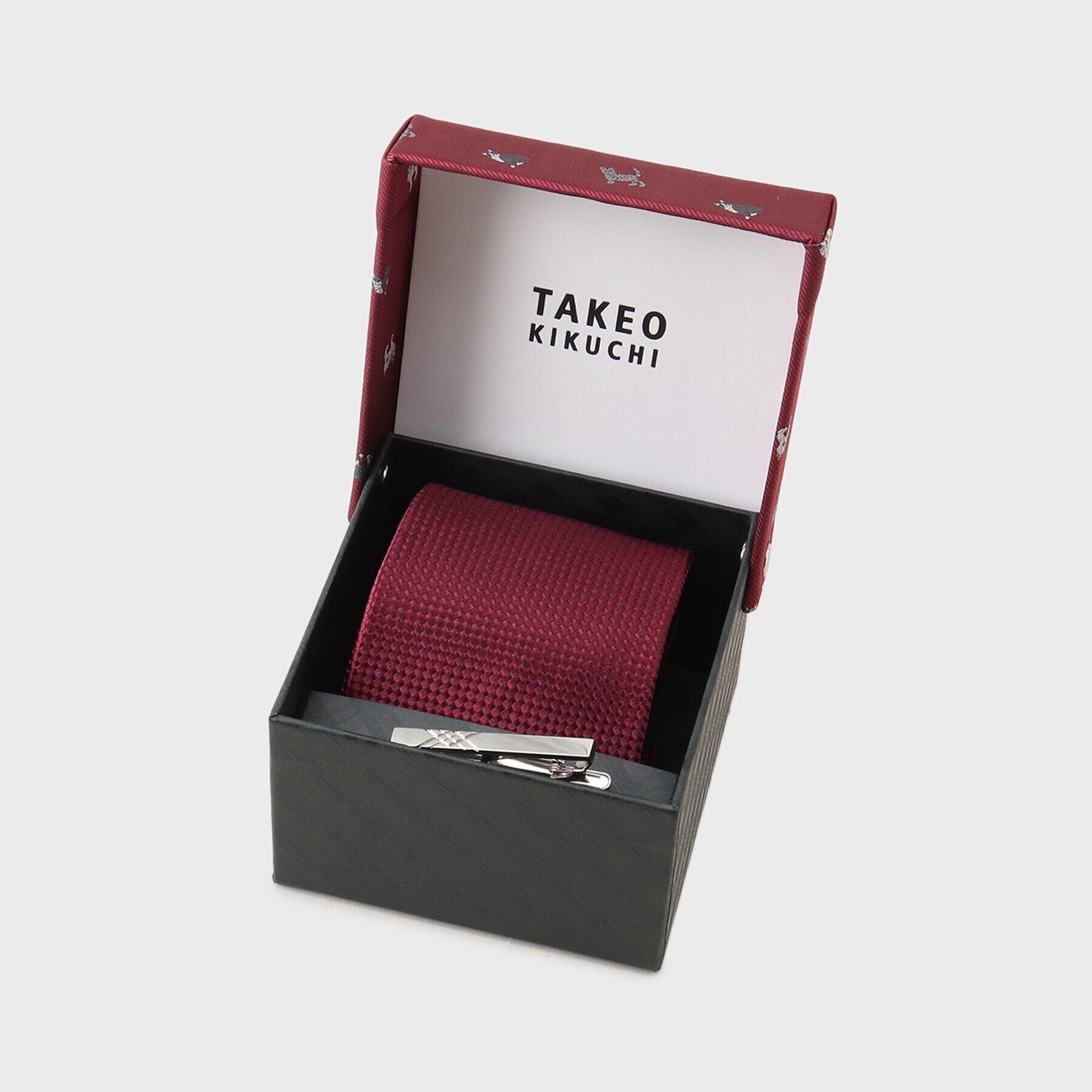 TAKEO KIKUCHI「【アニマル柄】ネクタイ＆タイバーBOXセット」|ネクタイ・蝶ネクタイ|