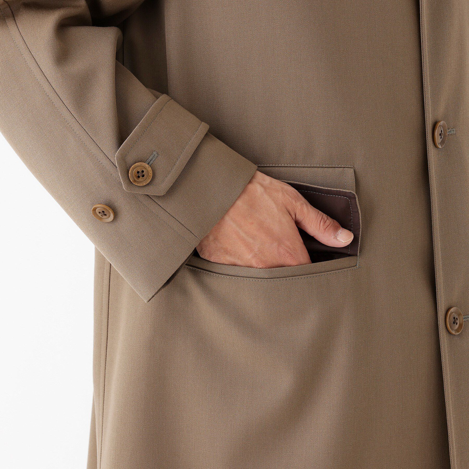 TAKEO KIKUCHI「【THE FLAGSHIP】ヴィンテージギャバジン ステンカラー コート」|ステンカラーコート|