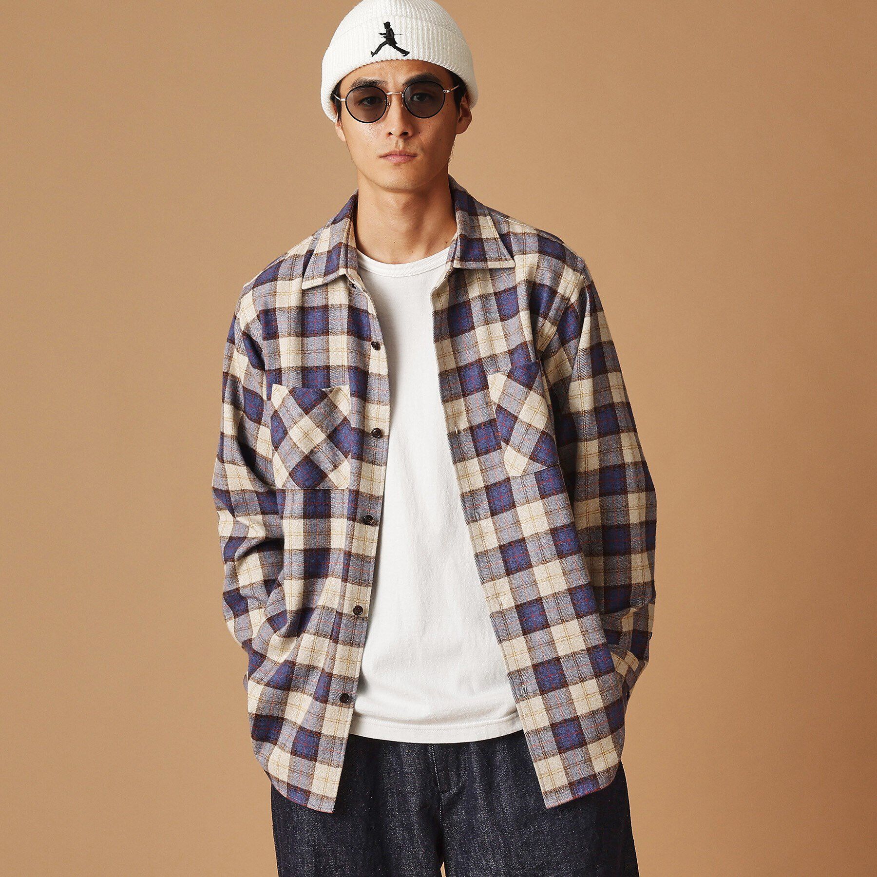 40CARATS&525「撚杢チェックシャツ」|シャツ・ブラウス|ｱｲﾎﾞﾘｰ(904)