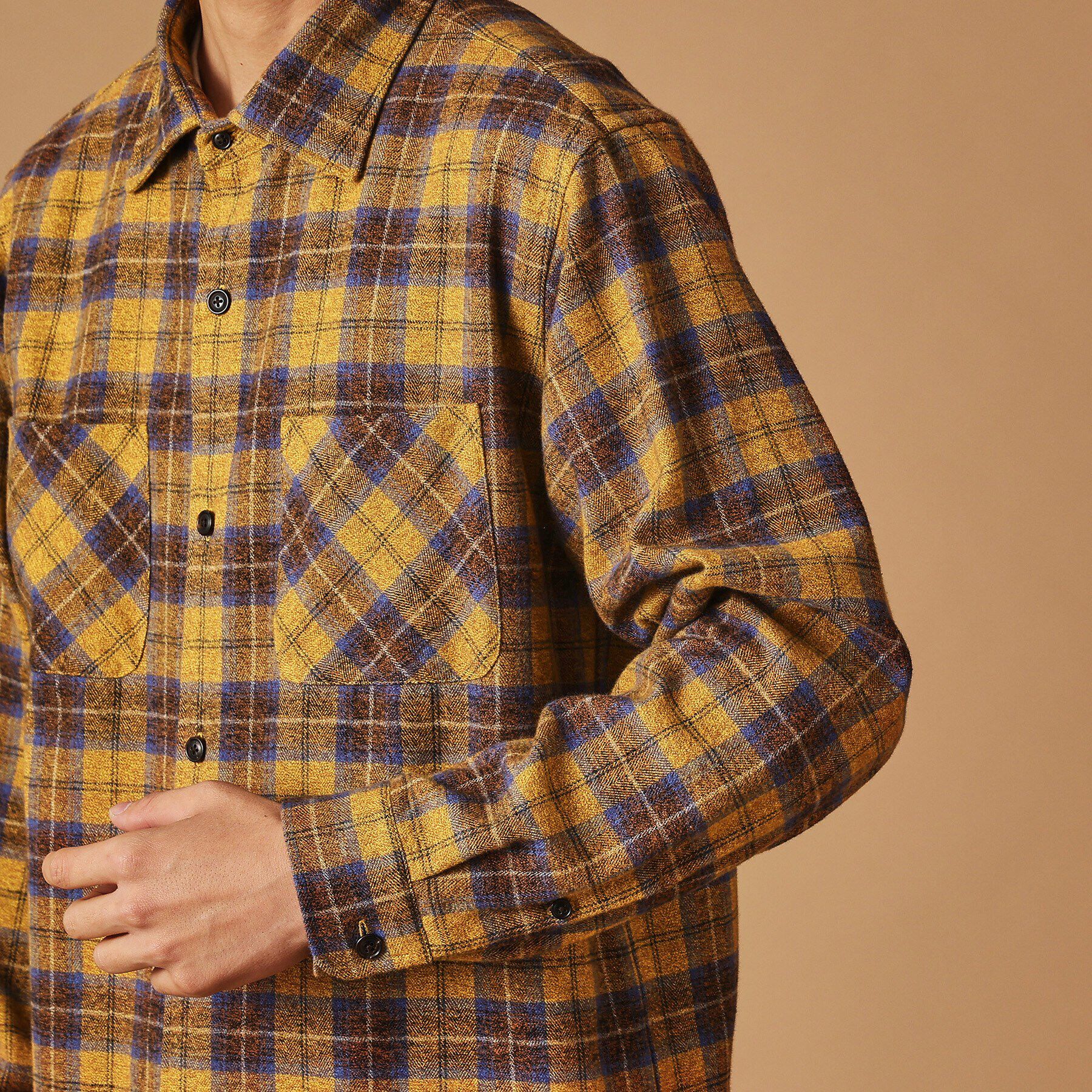 40CARATS&525「撚杢チェックシャツ」|シャツ・ブラウス|