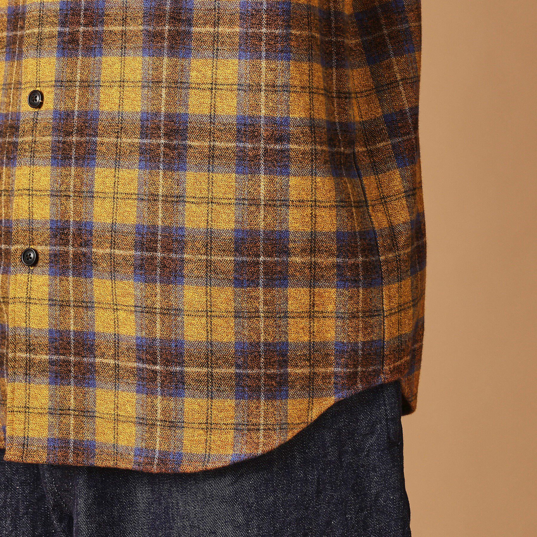 40CARATS&525「撚杢チェックシャツ」|シャツ・ブラウス|