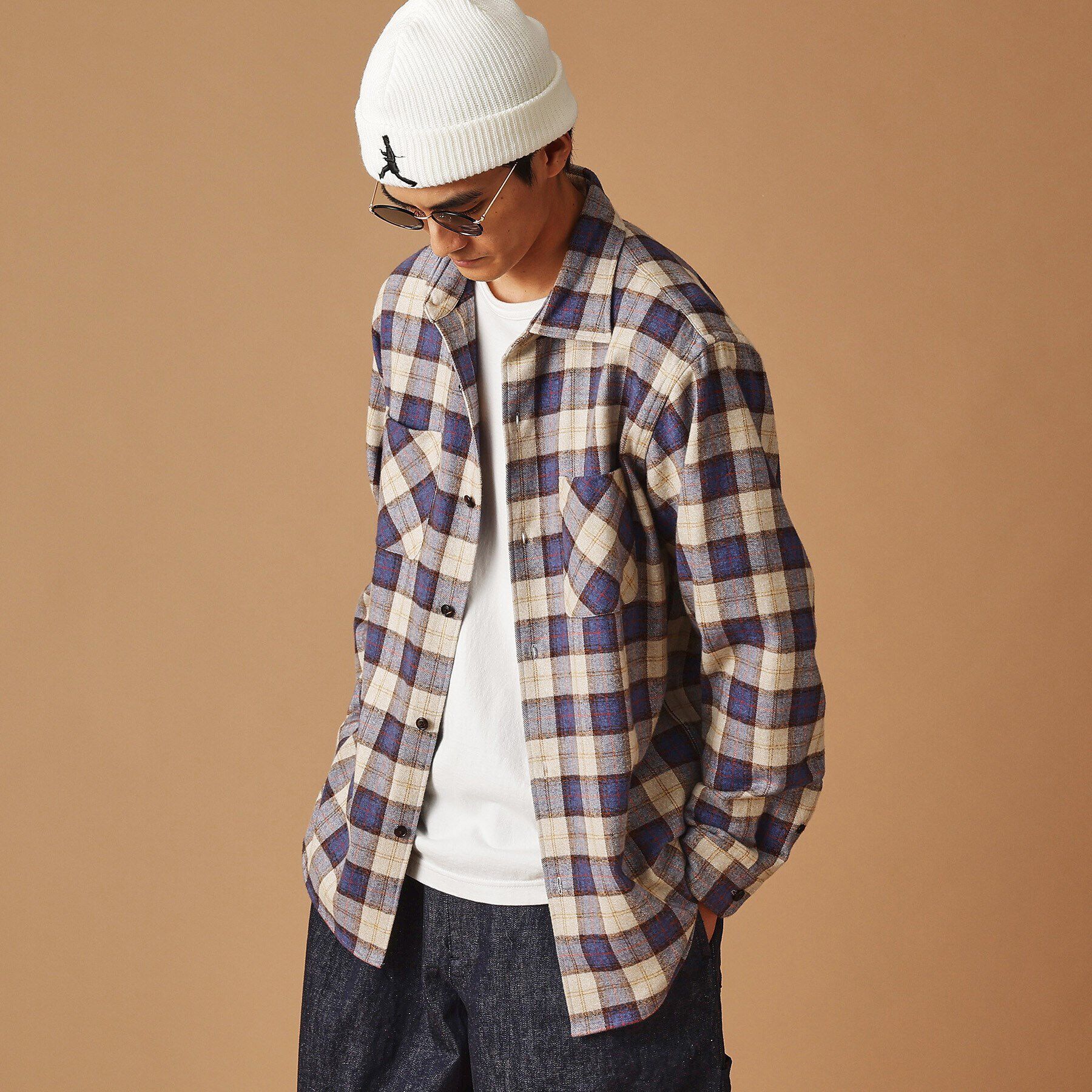 40CARATS&525「撚杢チェックシャツ」|シャツ・ブラウス|