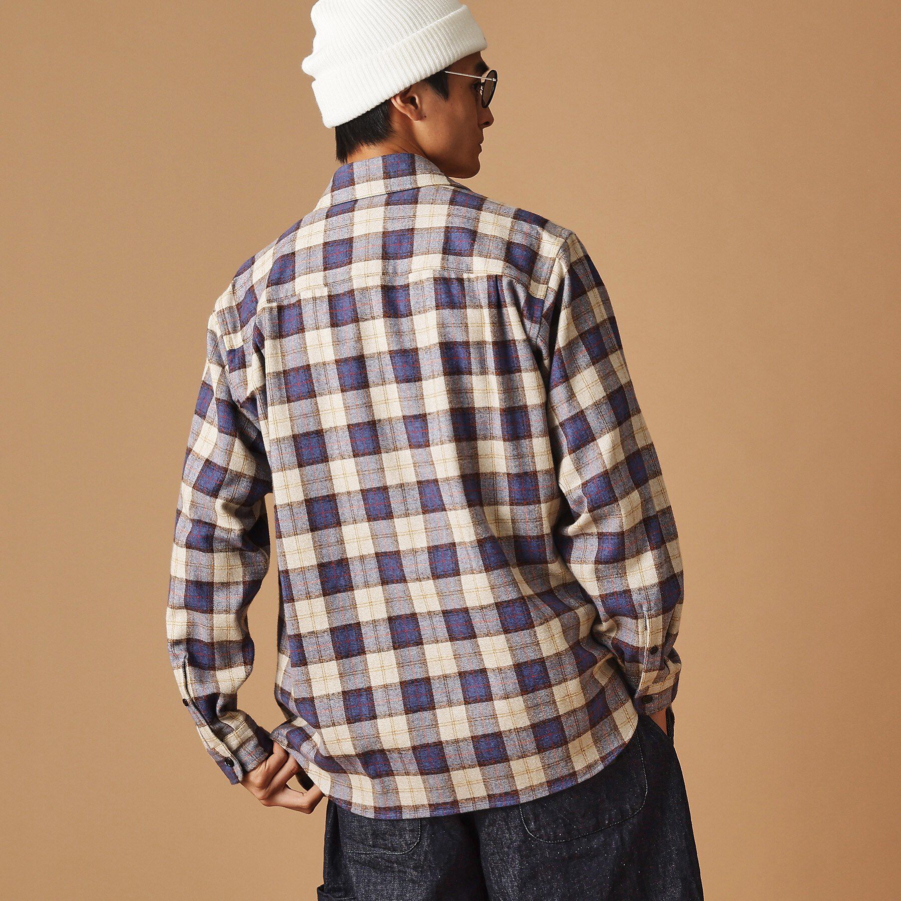 40CARATS&525「撚杢チェックシャツ」|シャツ・ブラウス|