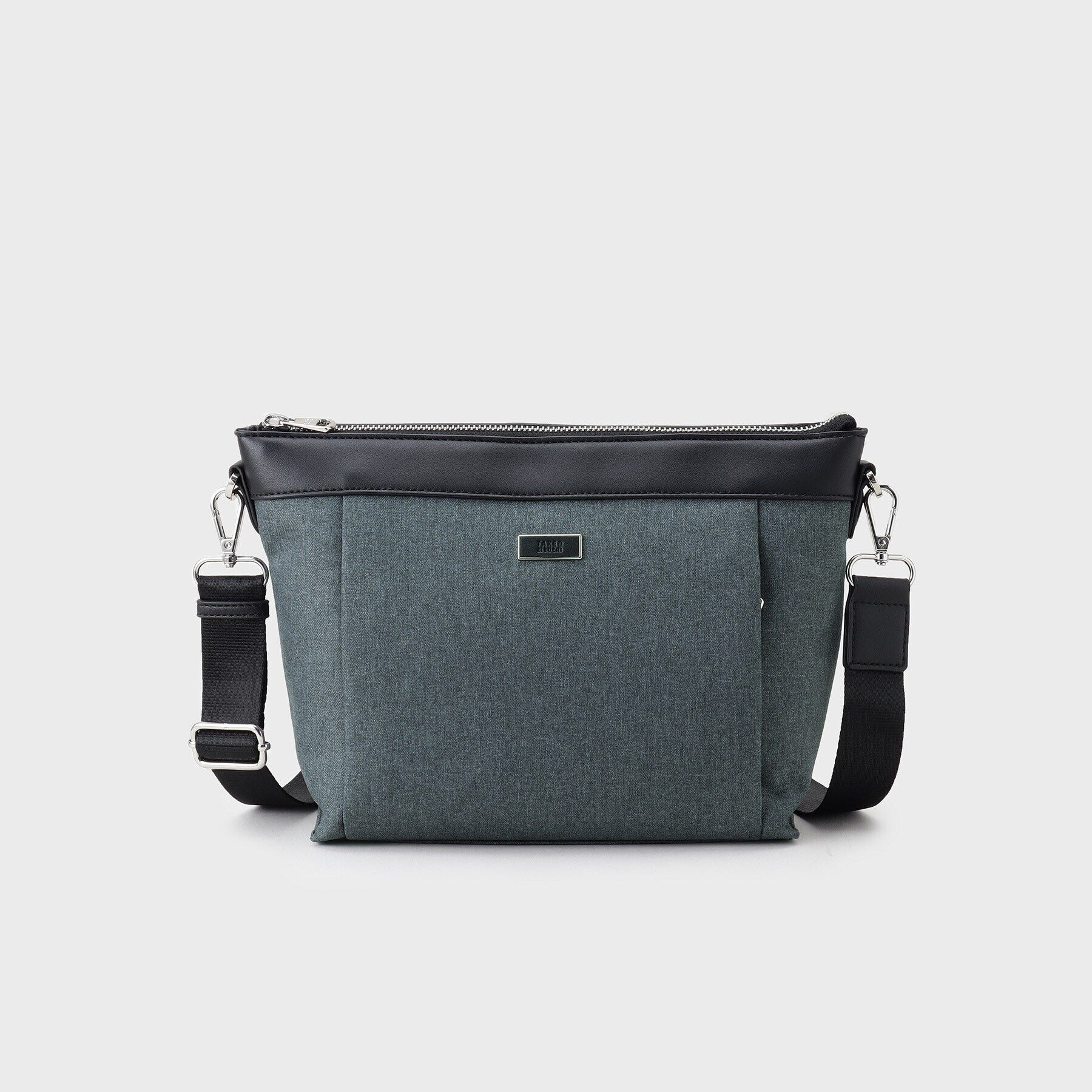 TAKEO KIKUCHI「【横型】ヘリンボン ショルダーバッグ」|ショルダー・メッセンジャー|ﾁｬｺｰﾙｸﾞﾚｰ(013)