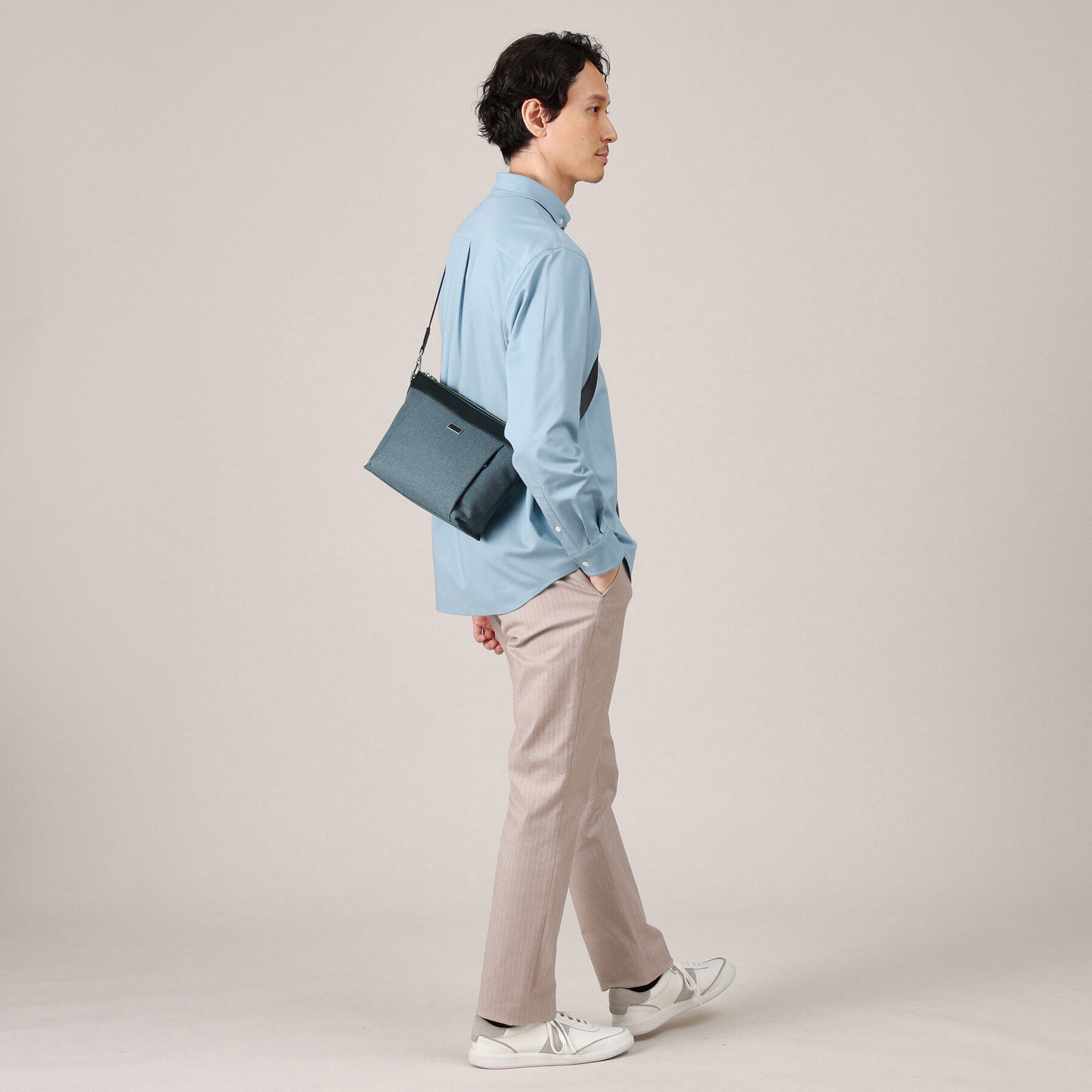 TAKEO KIKUCHI「【横型】ヘリンボン ショルダーバッグ」|ショルダー・メッセンジャー|