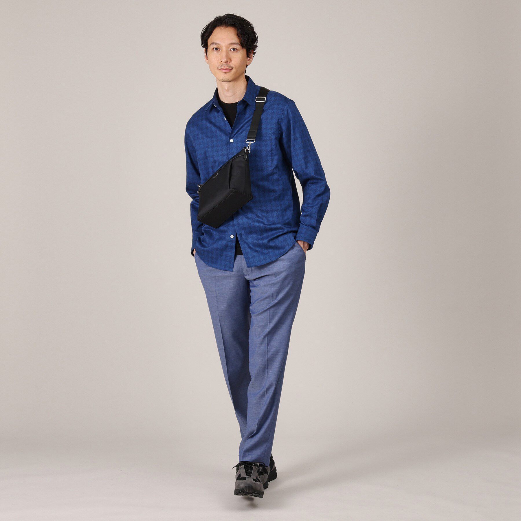 TAKEO KIKUCHI「【横型】ヘリンボン ショルダーバッグ」|ショルダー・メッセンジャー|