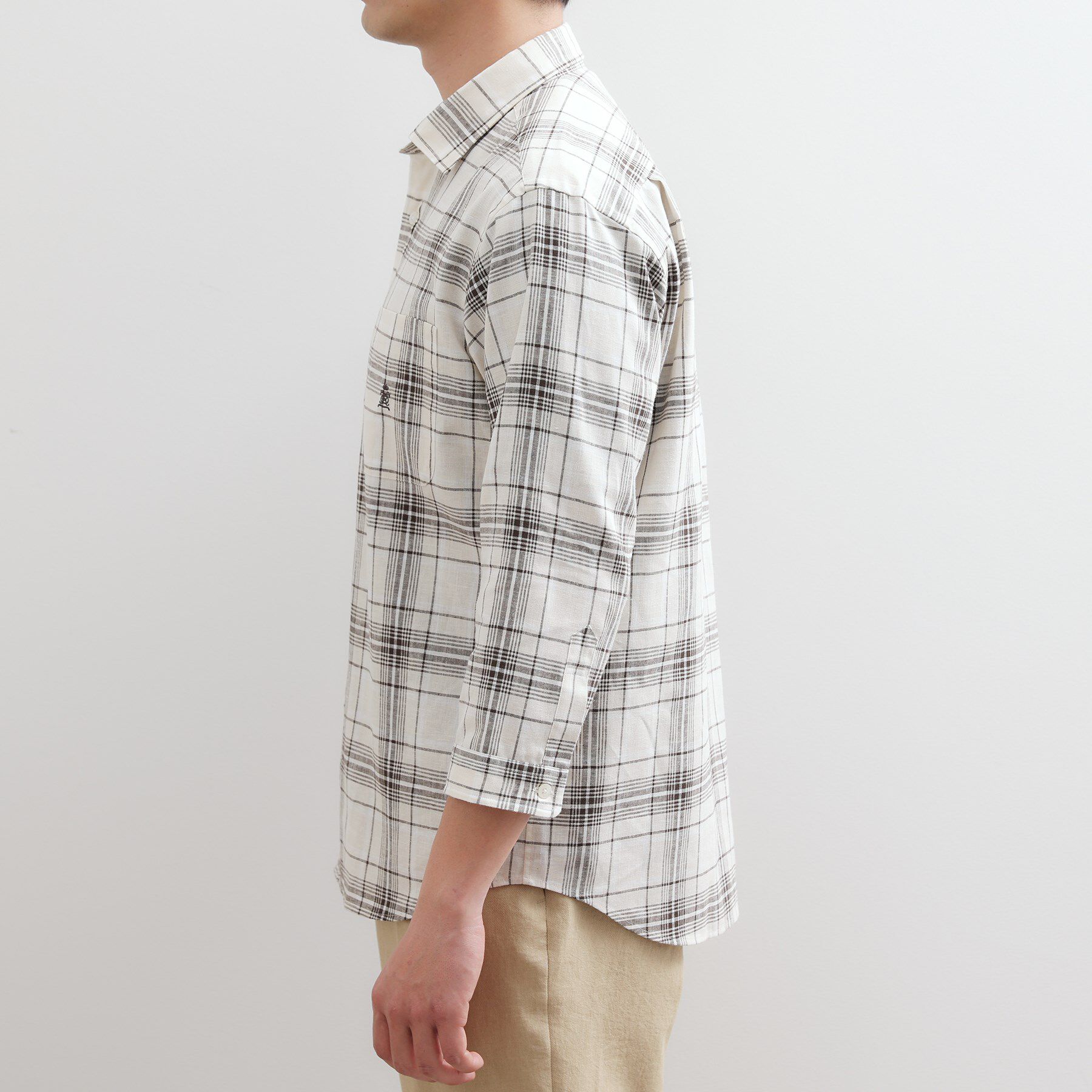 TAKEO KIKUCHI「【LIMITED】リネンブレンド 7分袖シャツ」|シャツ・ブラウス|