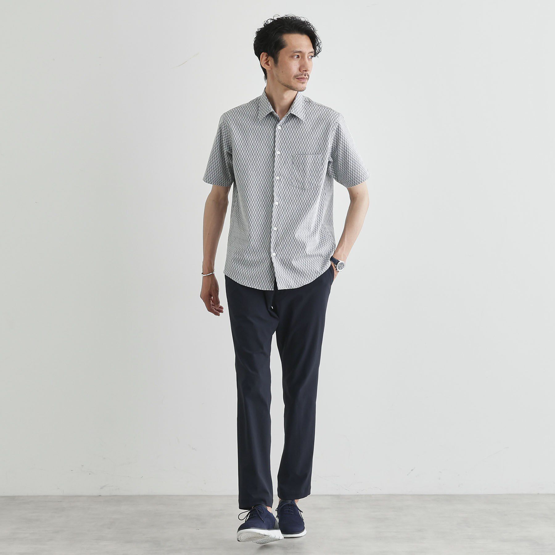 TAKEO KIKUCHI「【播州織り】ドビーストレッチシャツ」|シャツ・ブラウス|