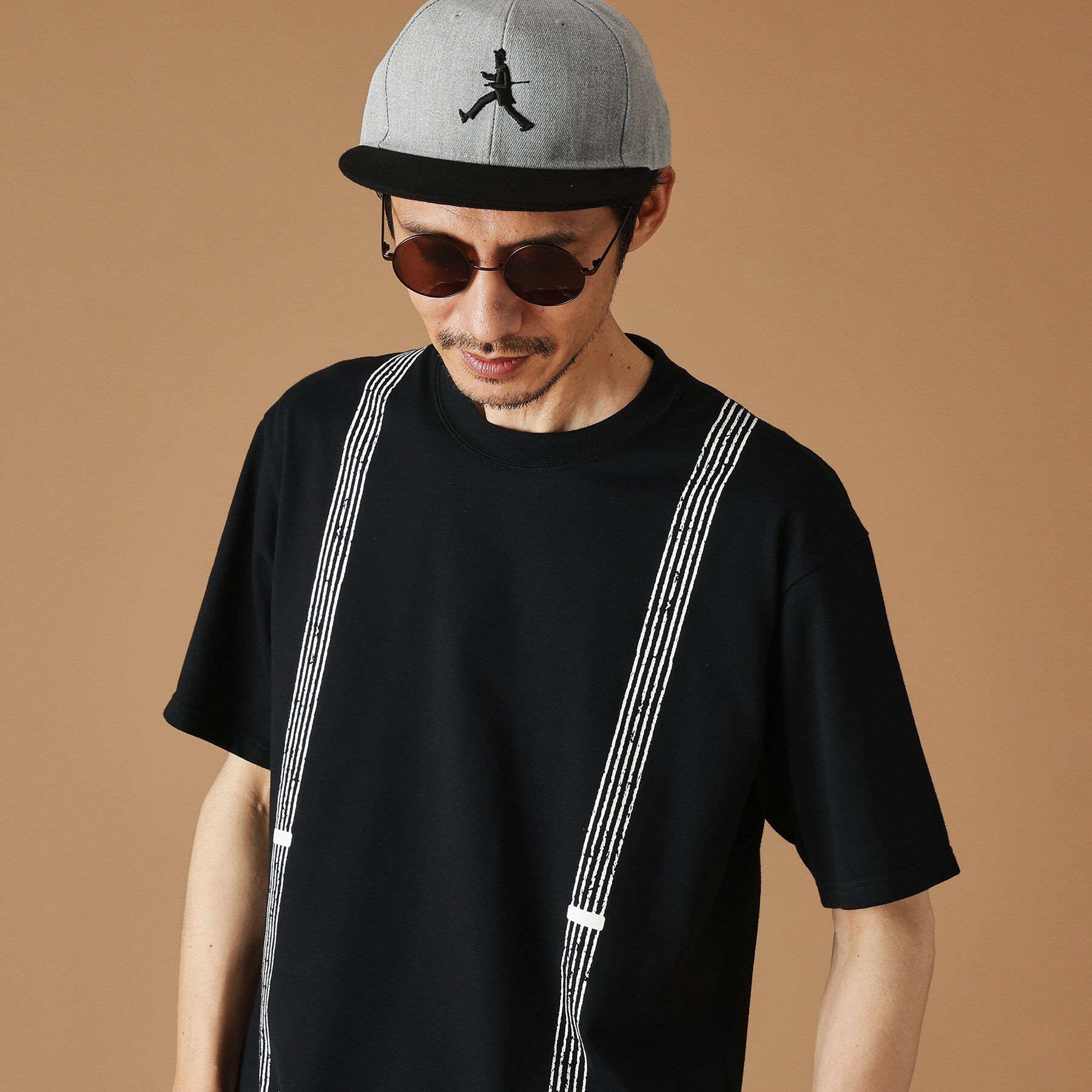 40CARATS&525「サスペンダートロンプロイユ半袖Tシャツ」|Tシャツ・カットソー|