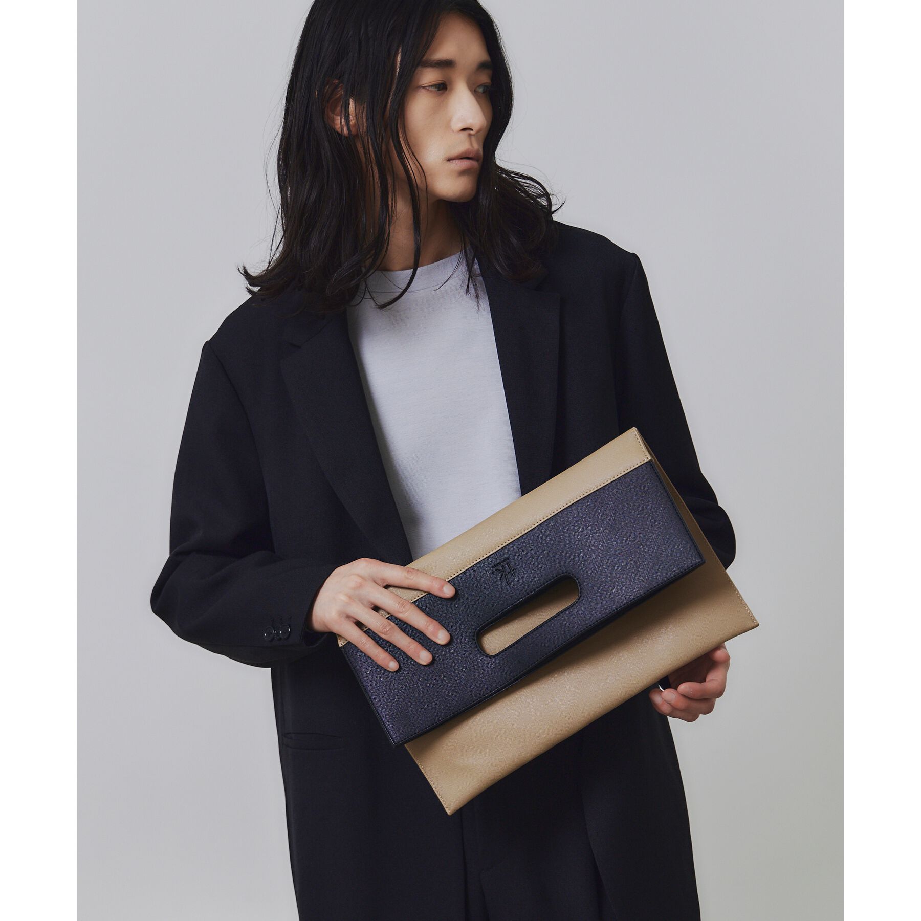 tk.TAKEO KIKUCHI「【WEB限定】レザー調クラッチバッグ」|クラッチバッグ|
