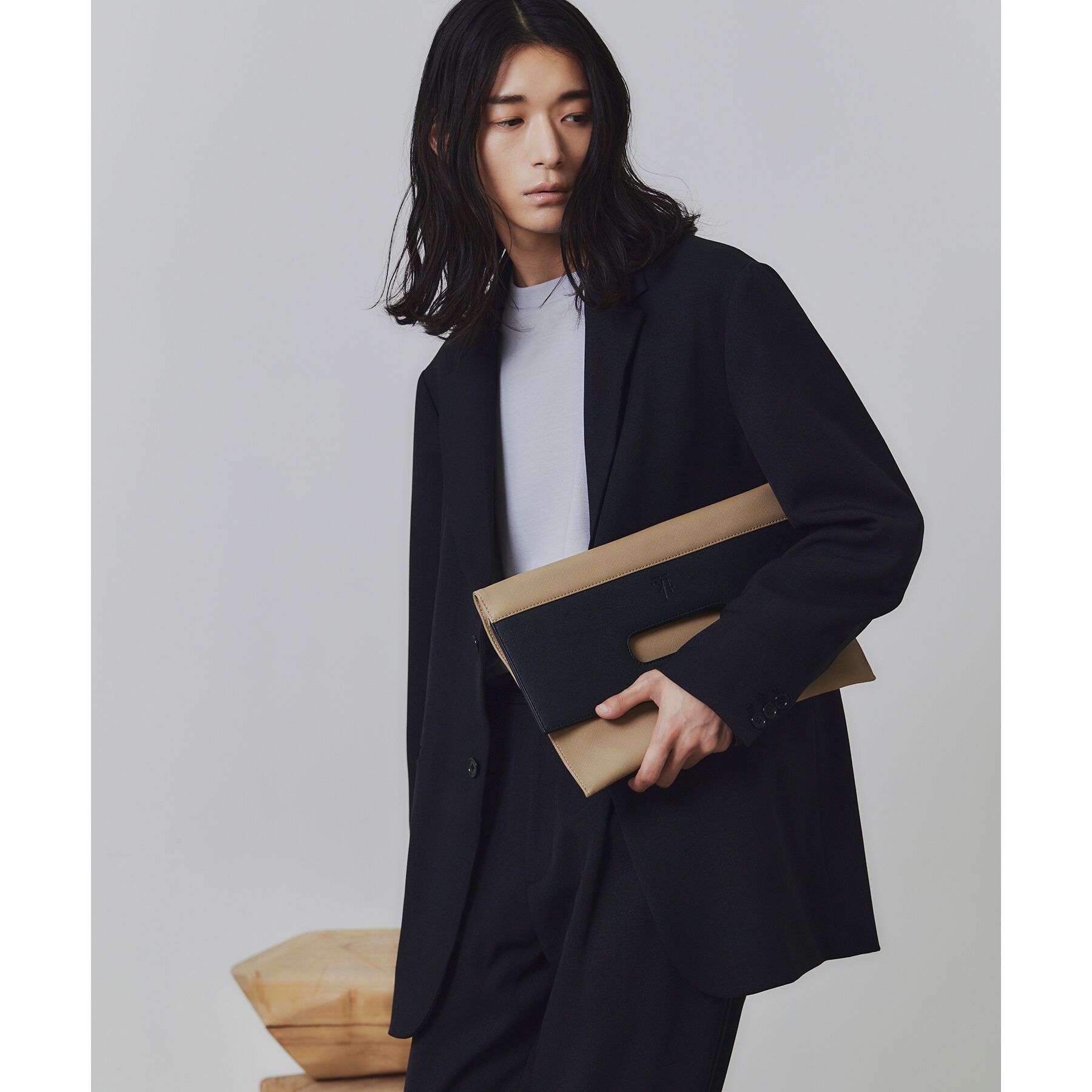 tk.TAKEO KIKUCHI「【WEB限定】レザー調クラッチバッグ」|クラッチバッグ|