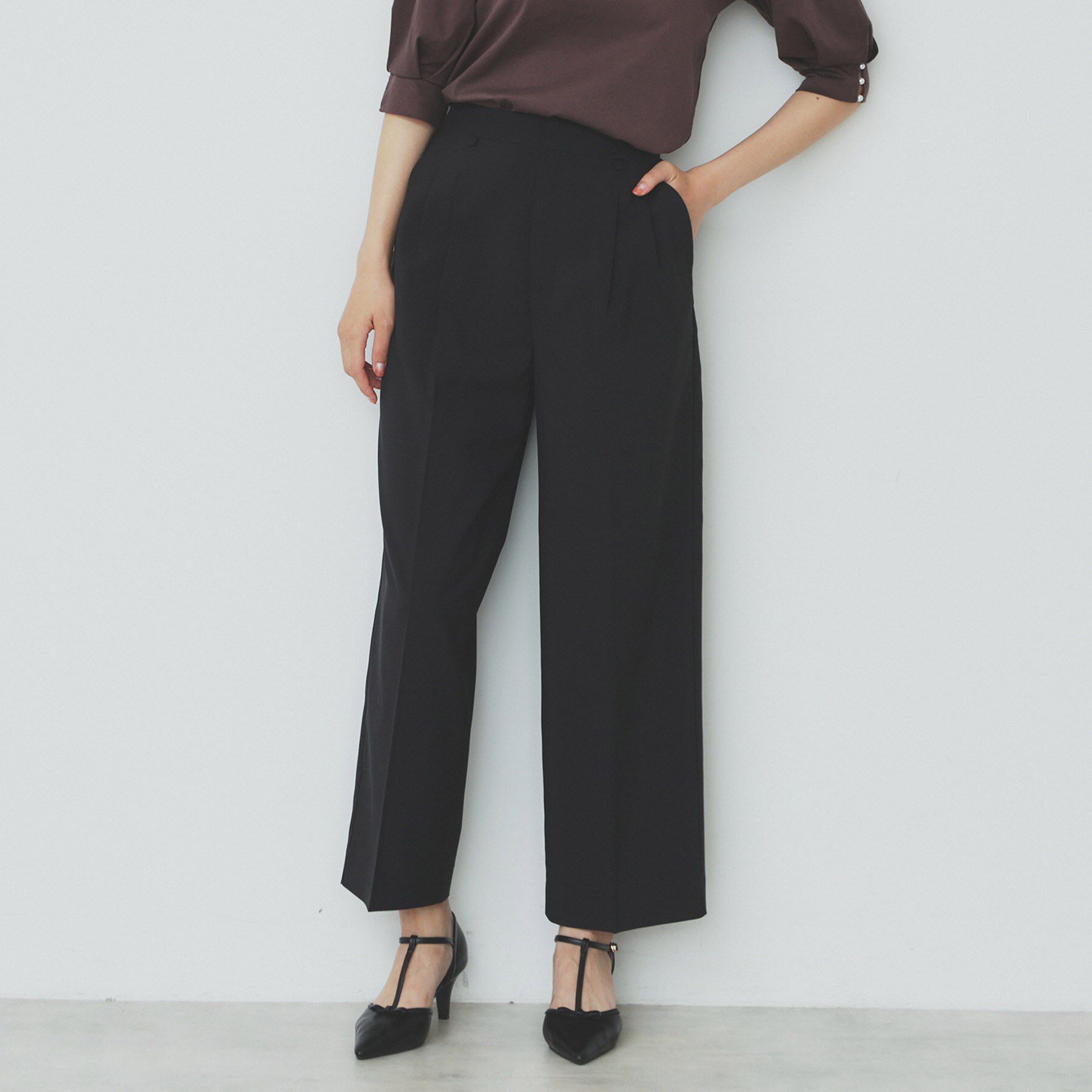 index「ストレッチ2タックワイドパンツ【洗濯機洗い可/接触冷感/吸水速乾】」|その他|