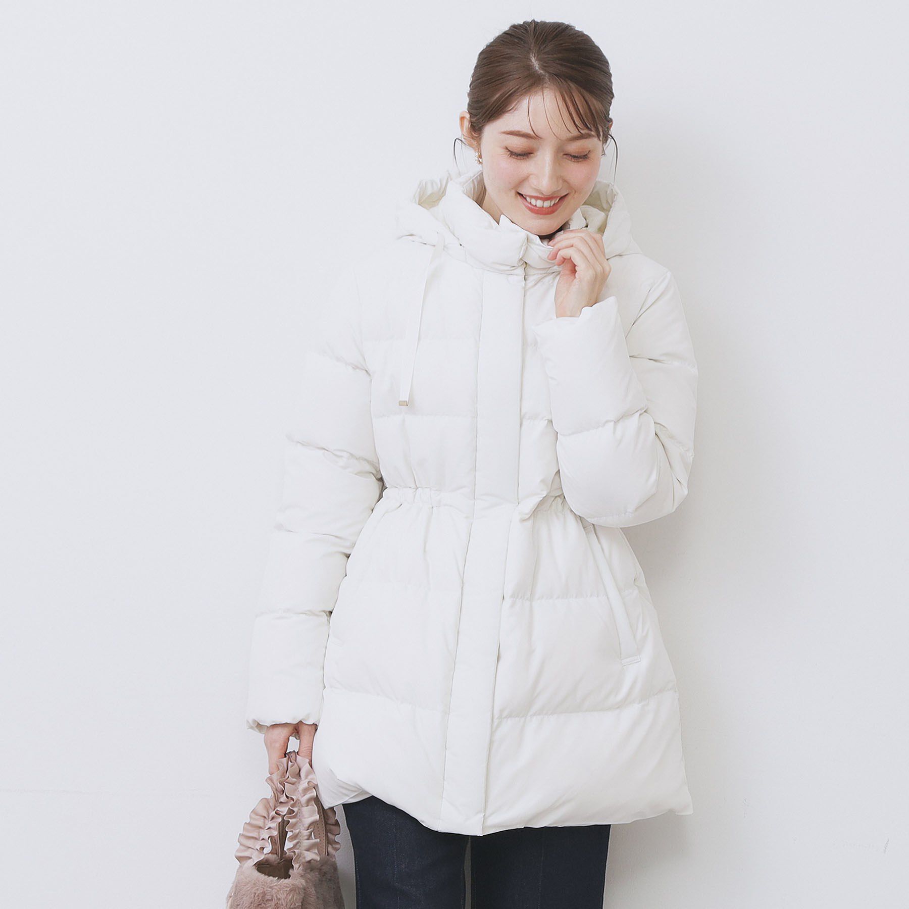 index「KAWADAダウンドロストミドルコート【撥水/洗濯機OK/2WAY/静電気防止裏地】《XS～3L》」|ダウン|