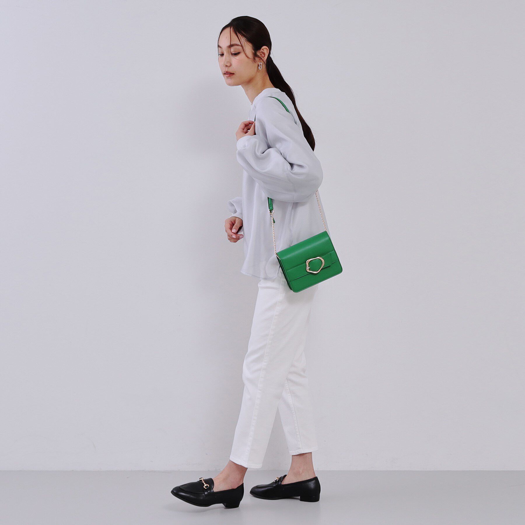 OPAQUE.CLIP「【ミラー付き】デザインバックルミニショルダーバッグ」|ショルダー・メッセンジャー|