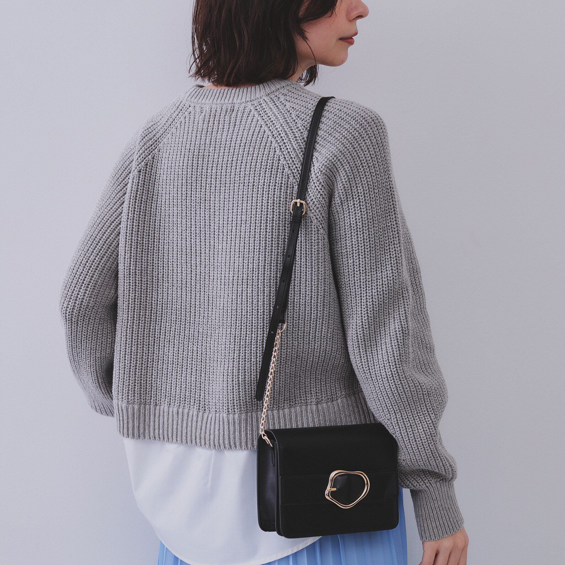 OPAQUE.CLIP「【ミラー付き】デザインバックルミニショルダーバッグ」|ショルダー・メッセンジャー|