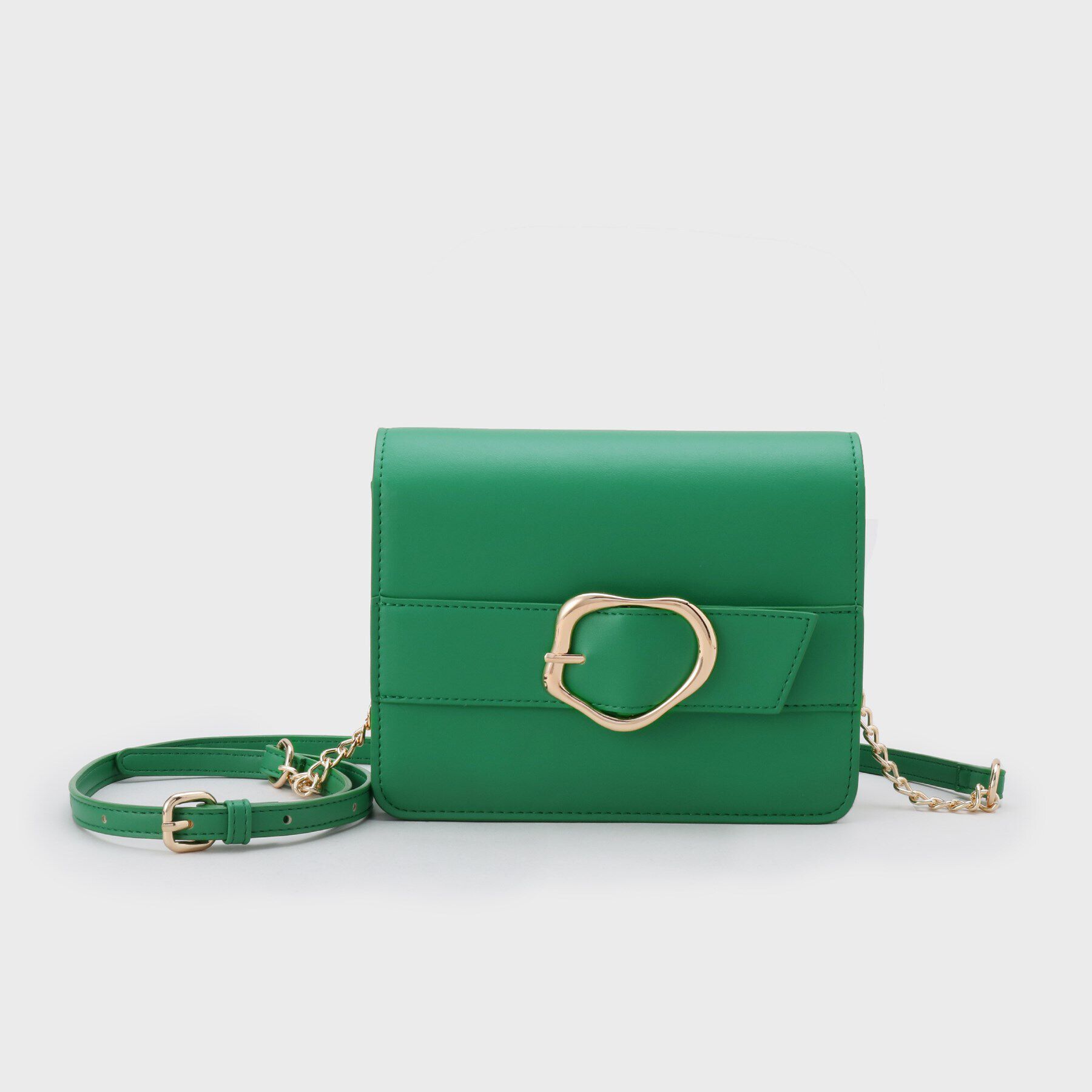 OPAQUE.CLIP「【ミラー付き】デザインバックルミニショルダーバッグ」|ショルダー・メッセンジャー|