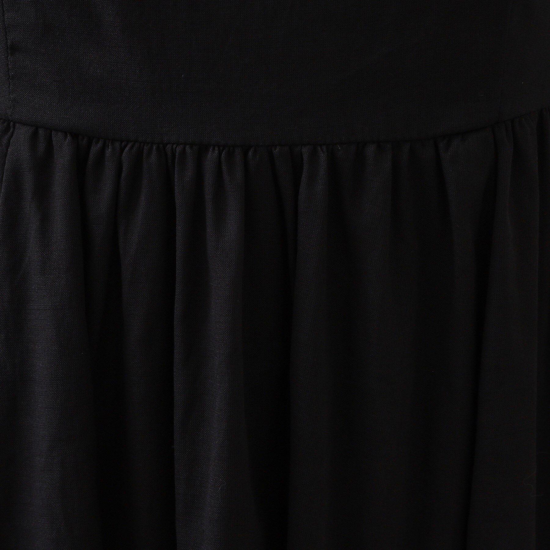 OPAQUE.CLIP「Vネックフィット＆フレアドレス/オーガニックコットン混【洗濯機洗い可】」|ワンピース|