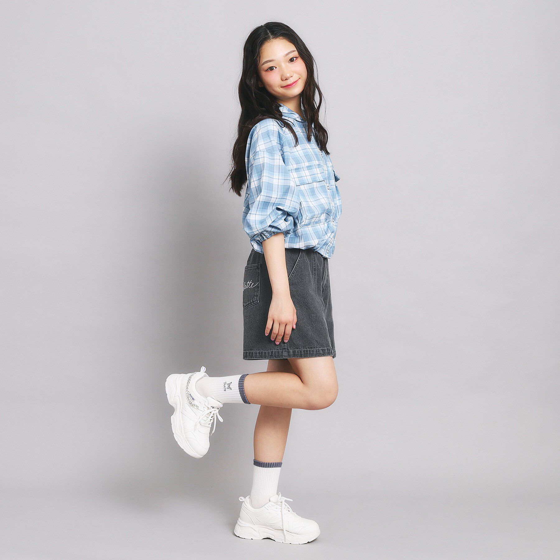 PINK-latte「ハイウエストショートパンツ」|キュロット|