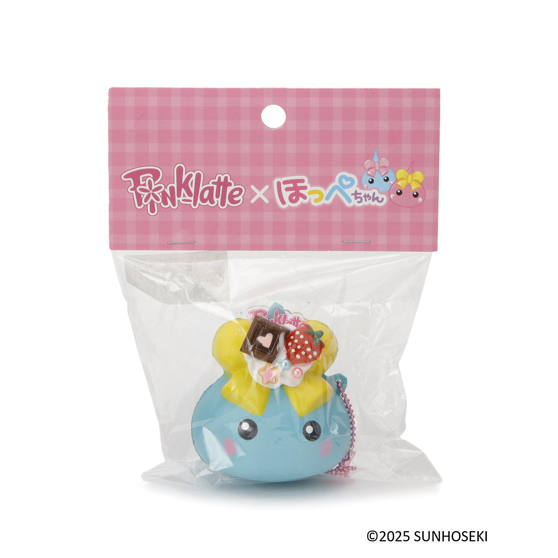 PINK-latte「【サン宝石ほっぺちゃんコラボ】スイーツスクイーズ」|キーケース|ブルー(091)