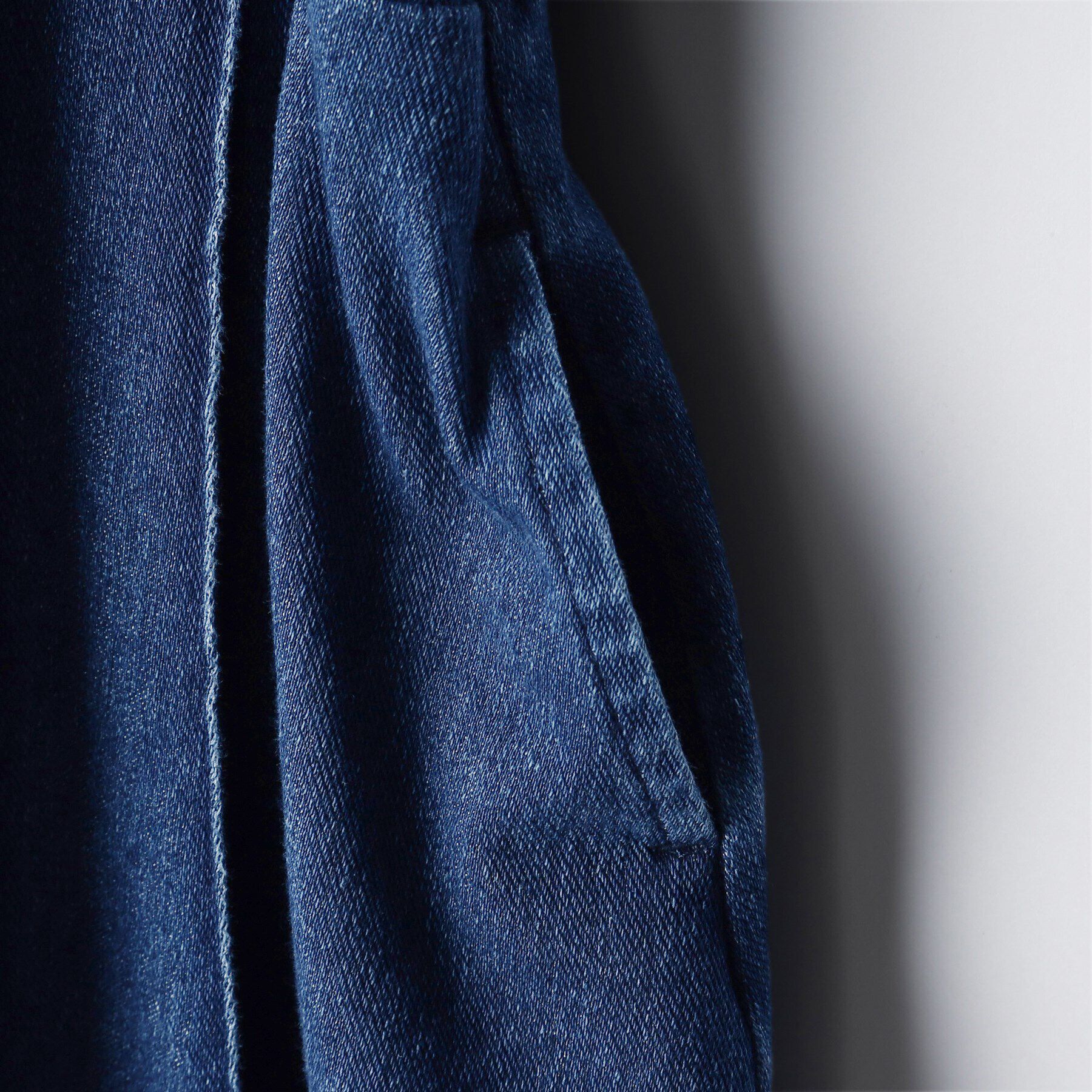 THE SHOP TK「【110－160/親子リンク】デニムジャンスカ/洗濯機OK」|ジャンパースカート|