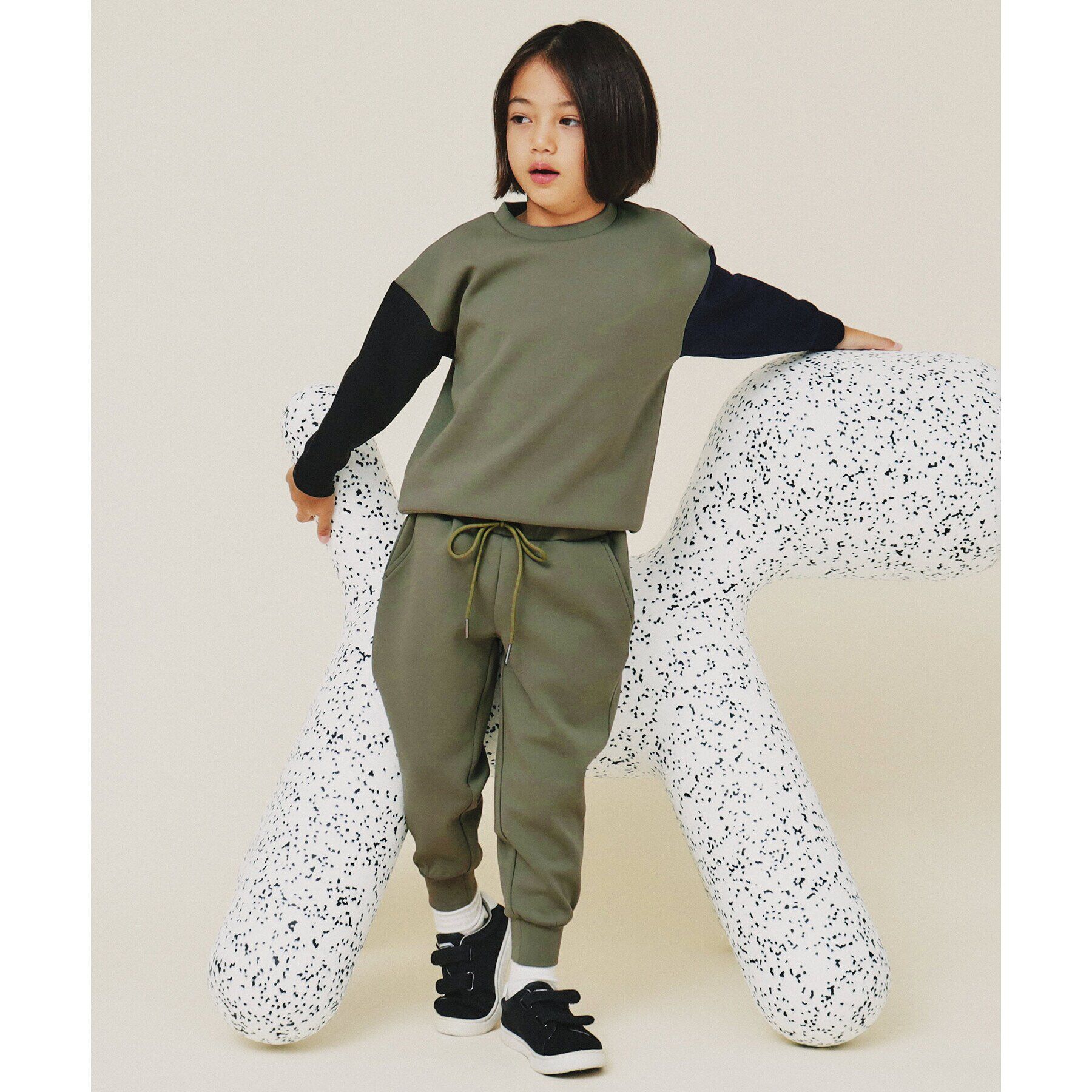 THE SHOP TK「【110-160】配色ダンボールプルオーバー/洗濯機OK」|Tシャツ・カットソー|