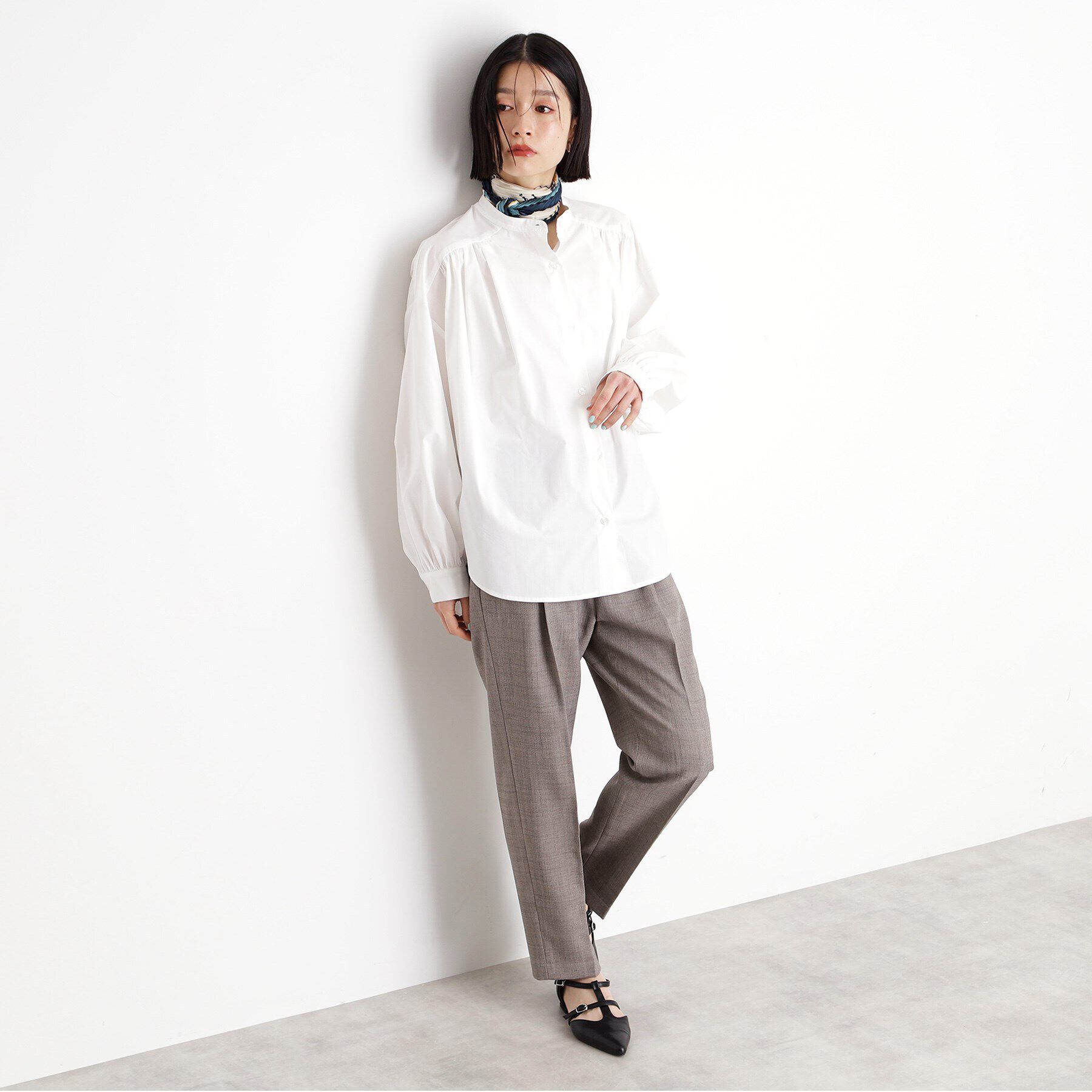 THE SHOP TK「バックシャーリングシャツ【洗える】」|シャツ・ブラウス|