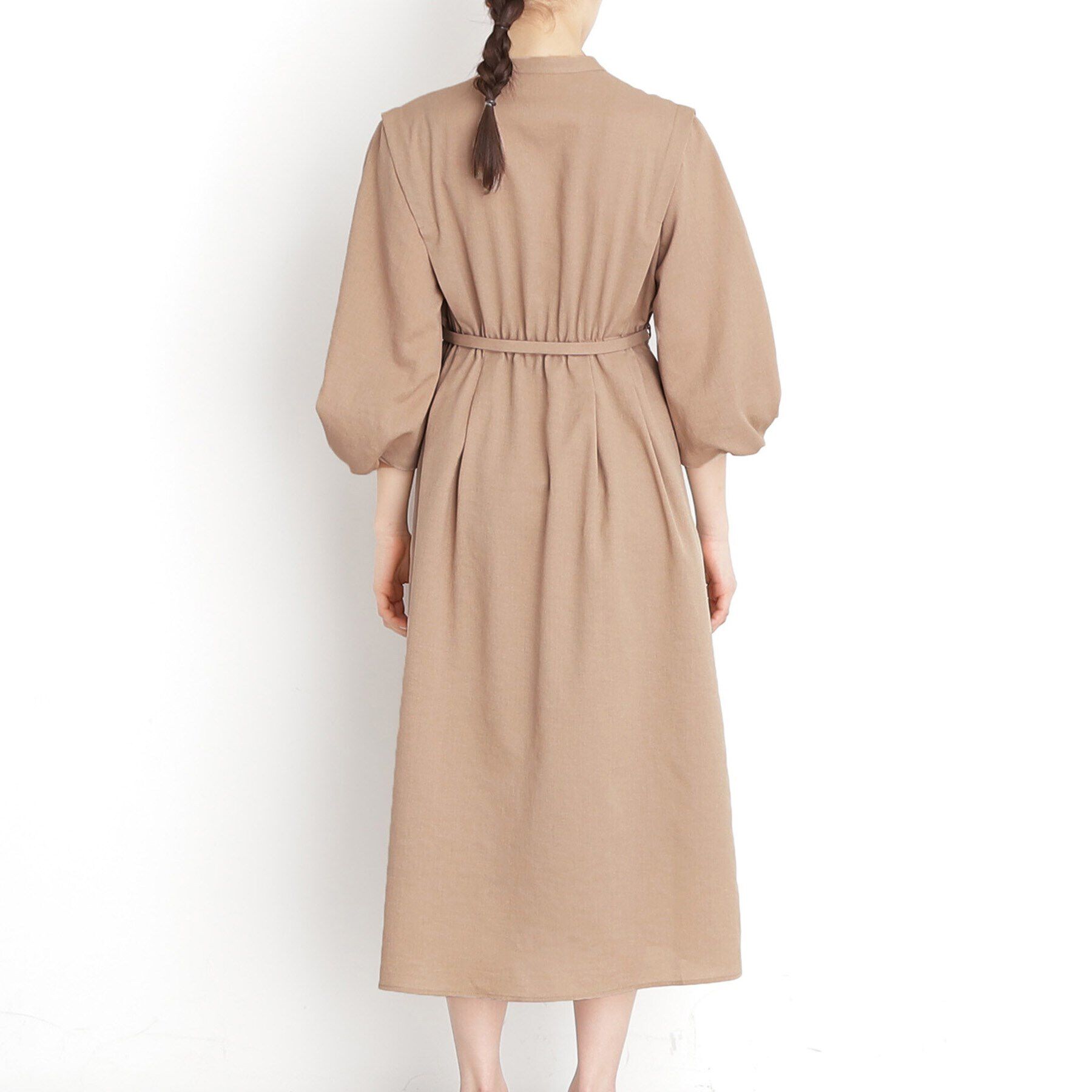 THE SHOP TK「麻調メッシュワンピース【洗える】」|ワンピース|