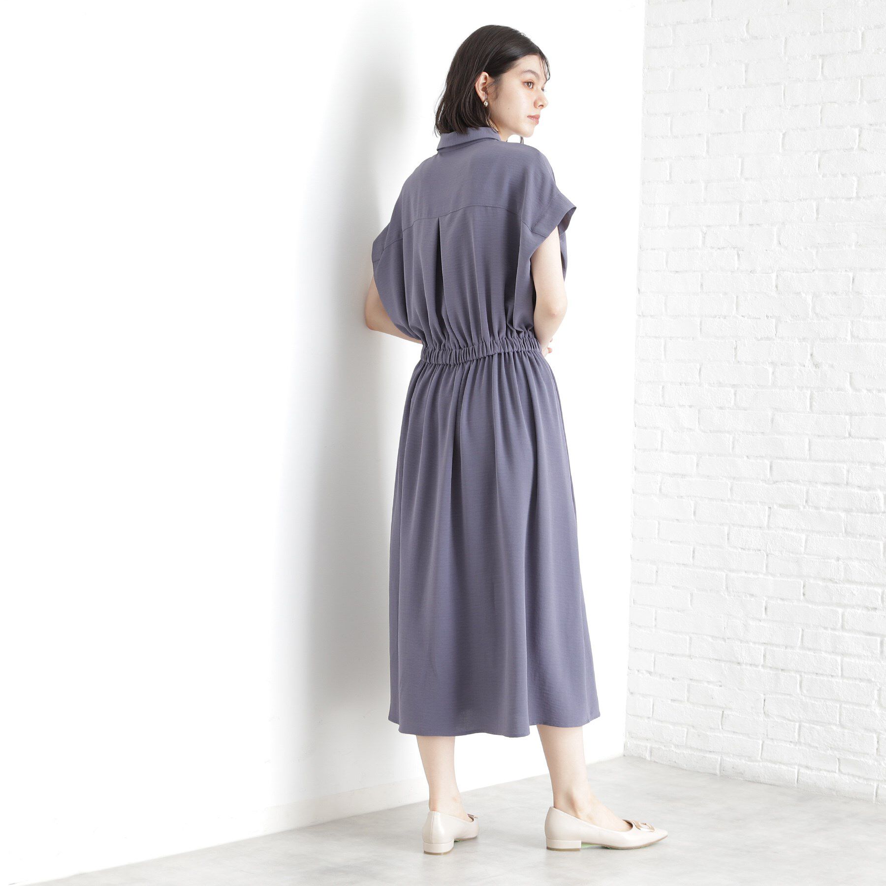 THE SHOP TK「シャツワンピース【防シワ／接触冷感／UV／洗濯機OK】」|ワンピース|