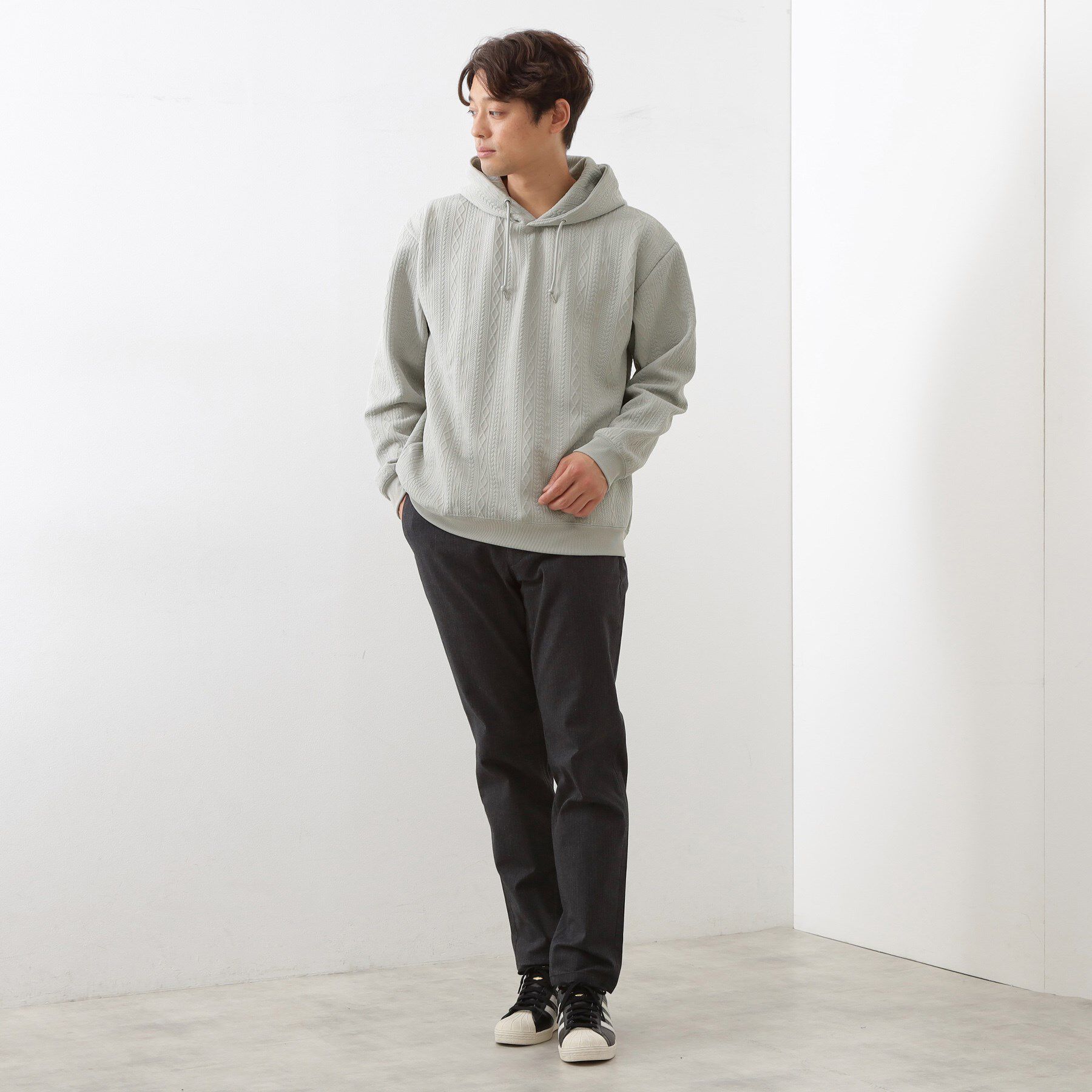 THE SHOP TK「フクレキルトパーカ 【洗濯機OK】」|パーカー|