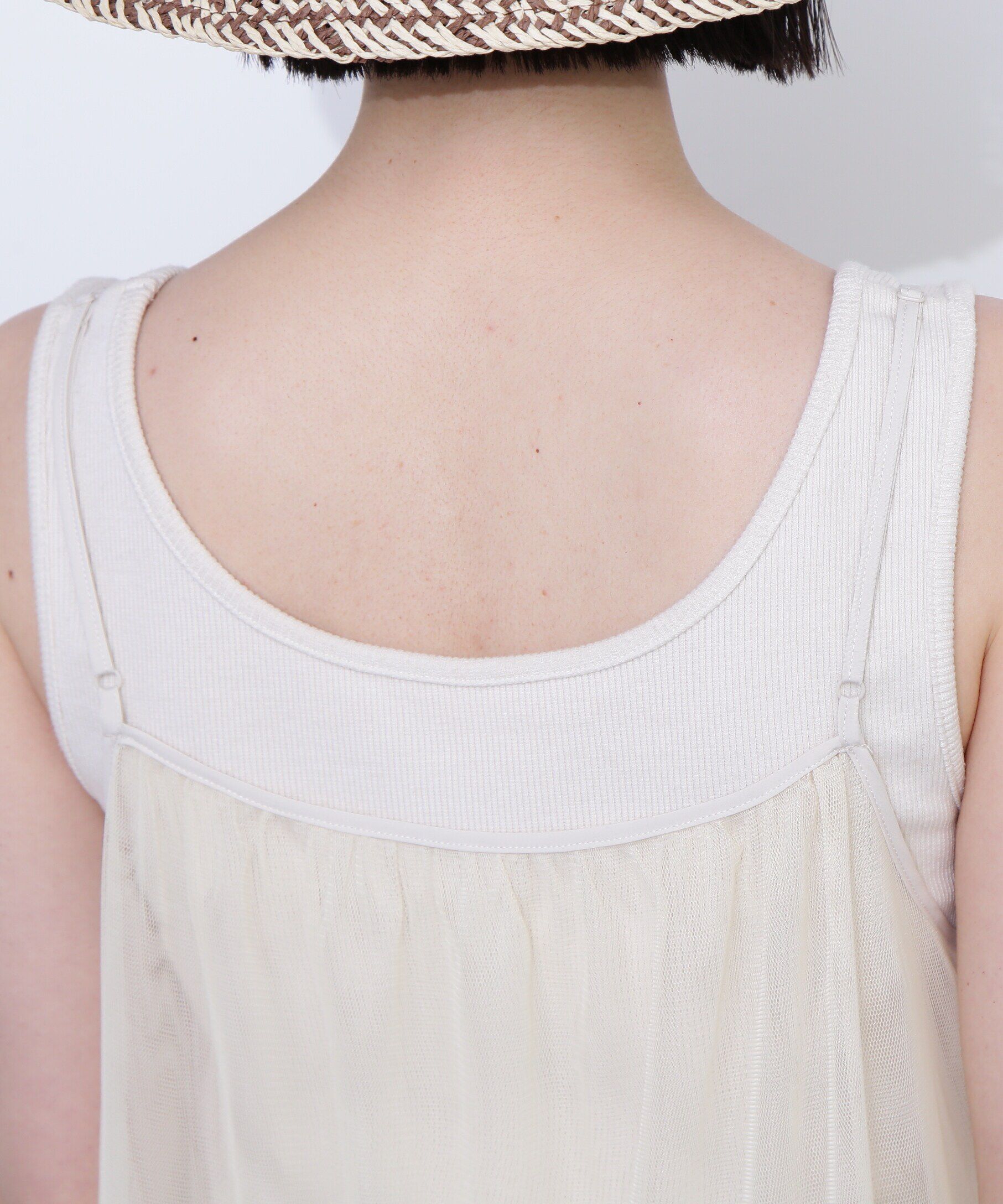  「チュールティアードキャミワンピース」|ワンピース|