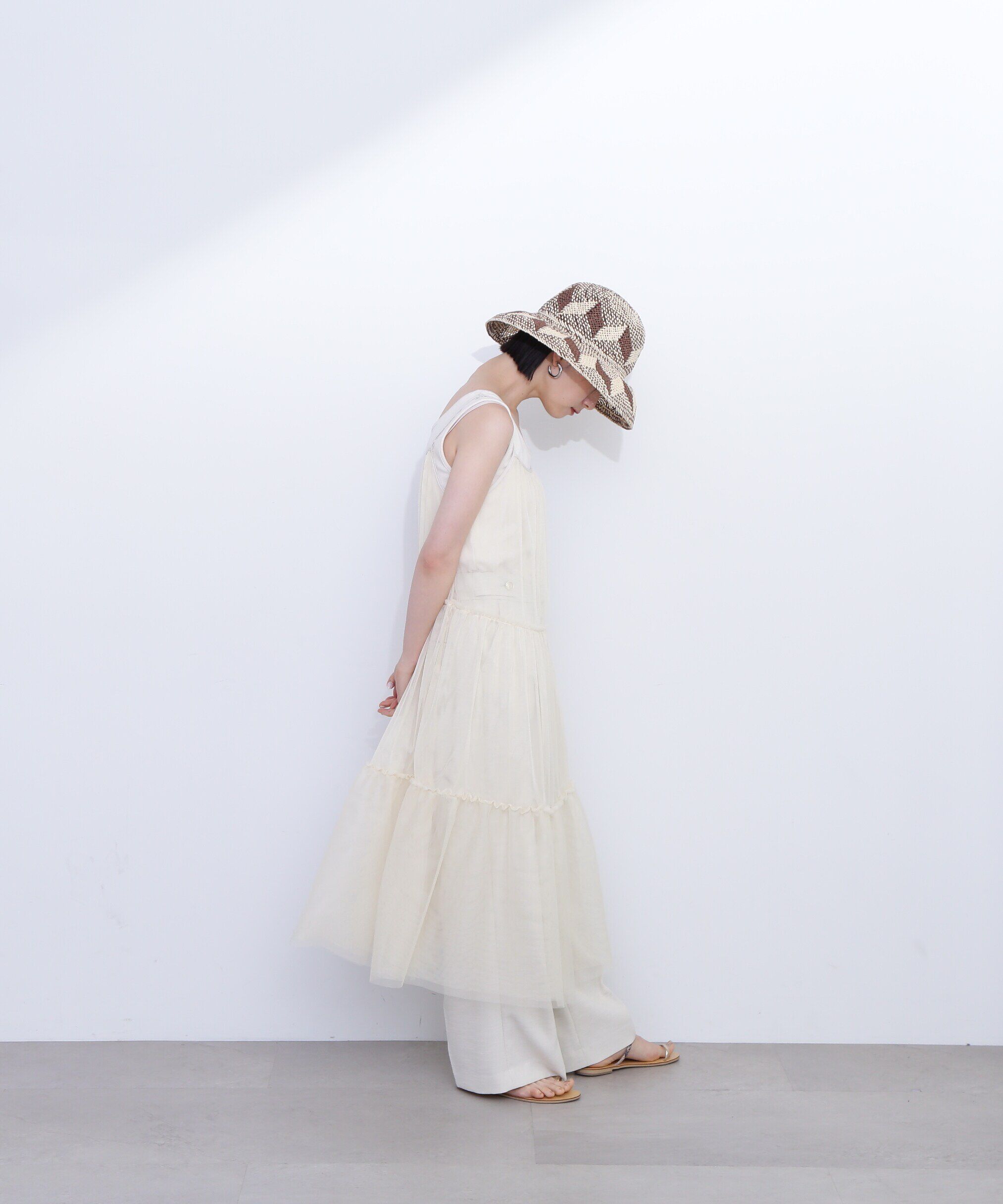  「チュールティアードキャミワンピース」|ワンピース|