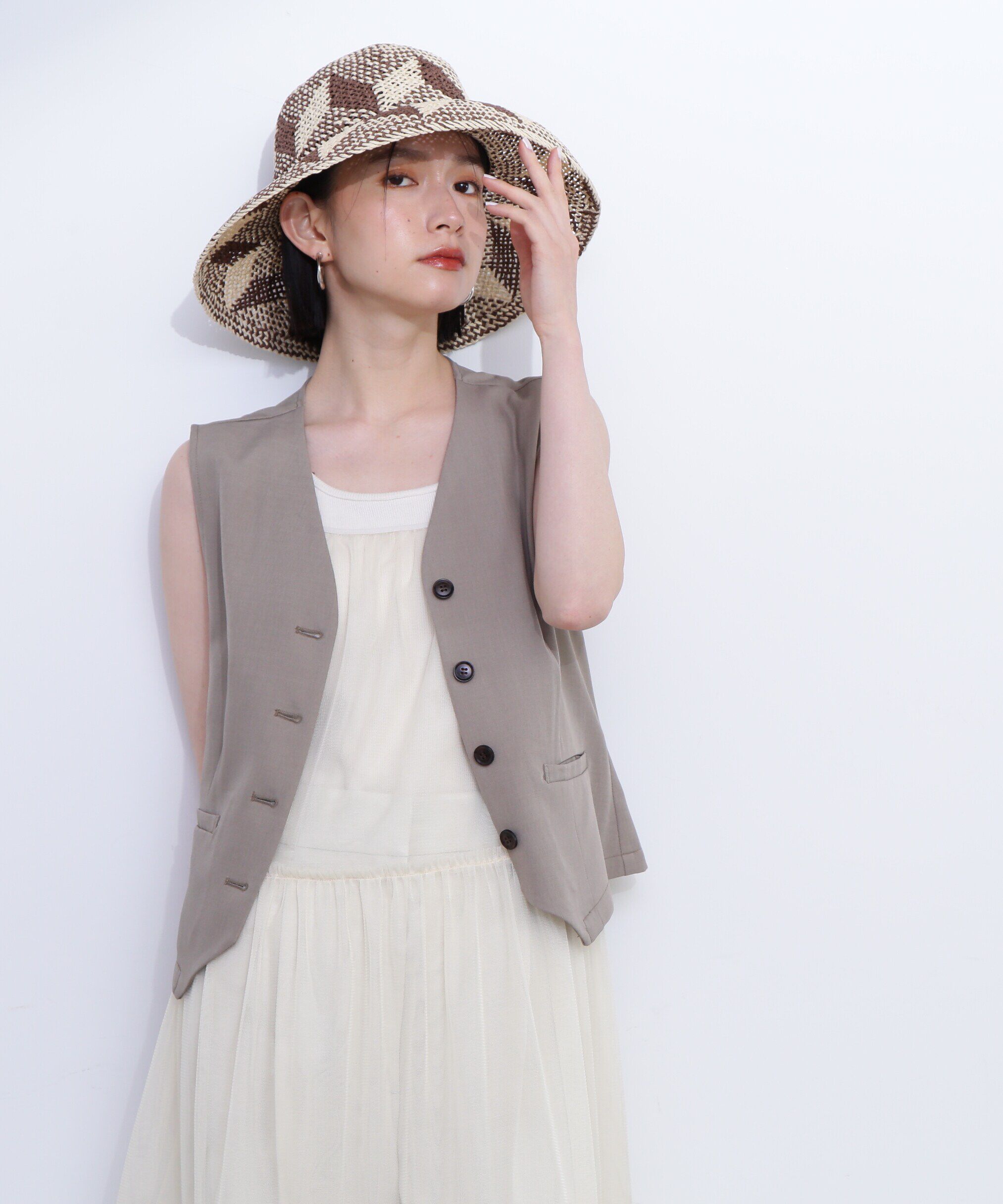  「チュールティアードキャミワンピース」|ワンピース|