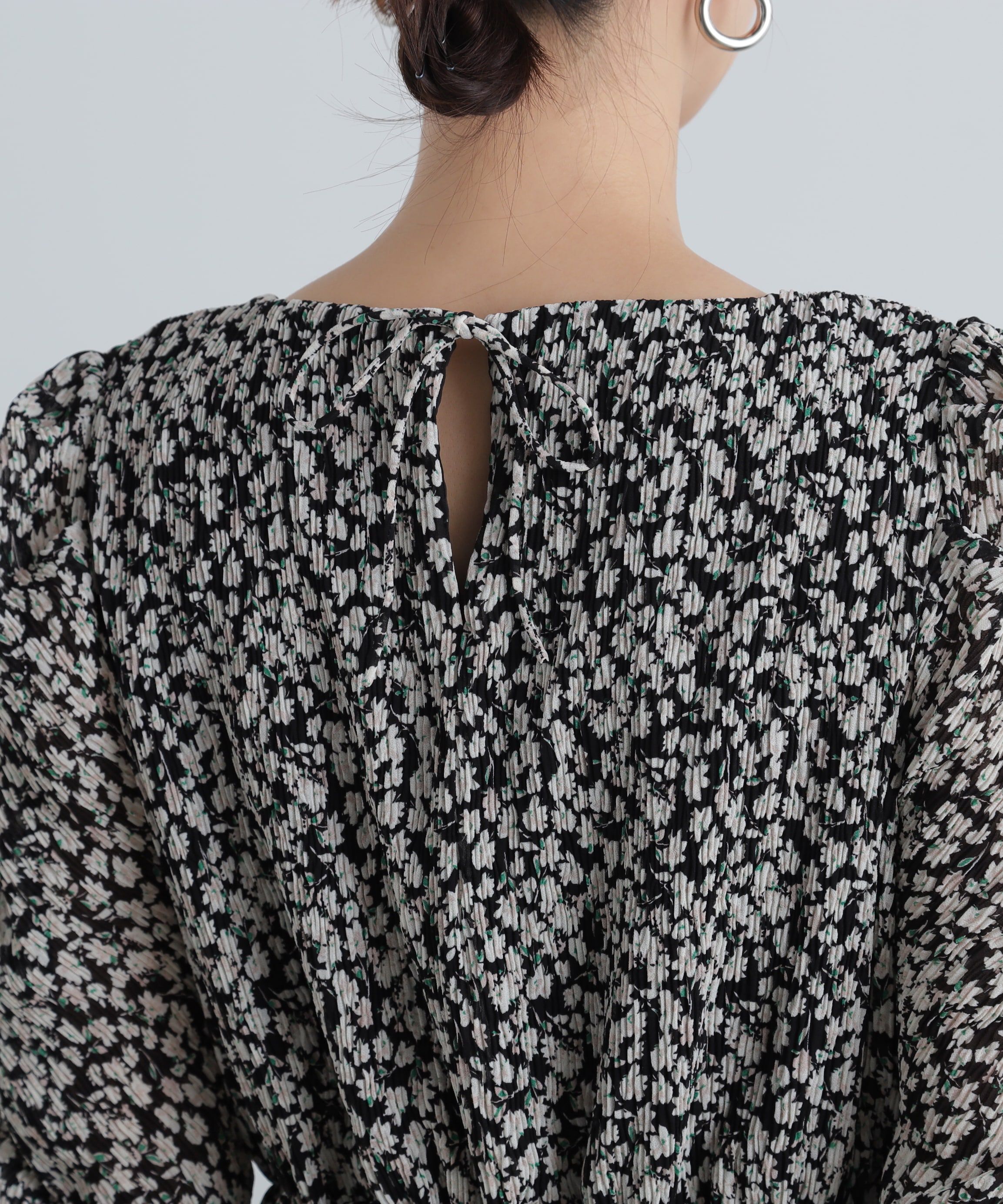  「楊柳プリントワンピース」|ワンピース|