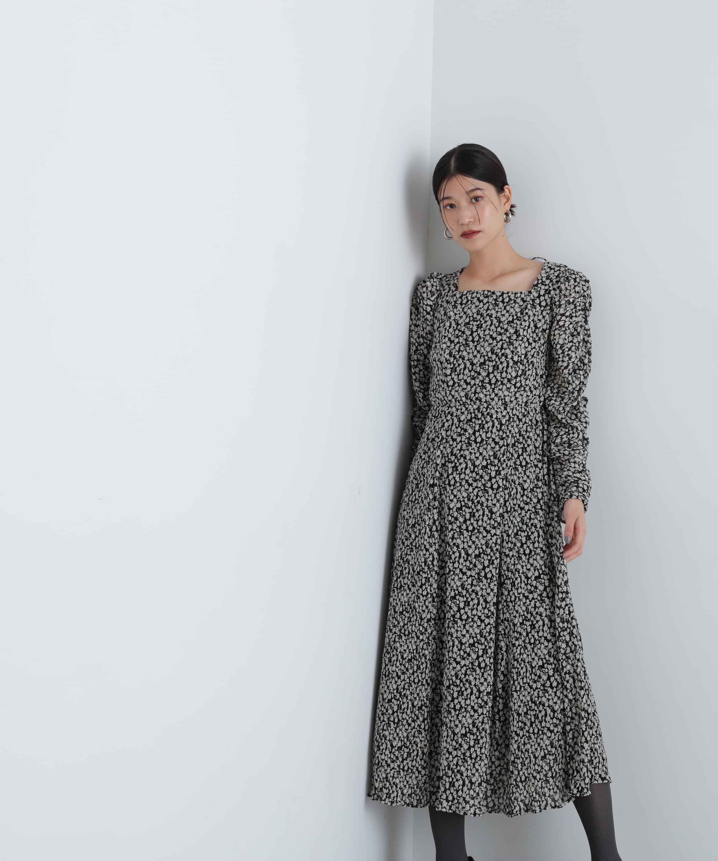  「楊柳プリントワンピース」|ワンピース|