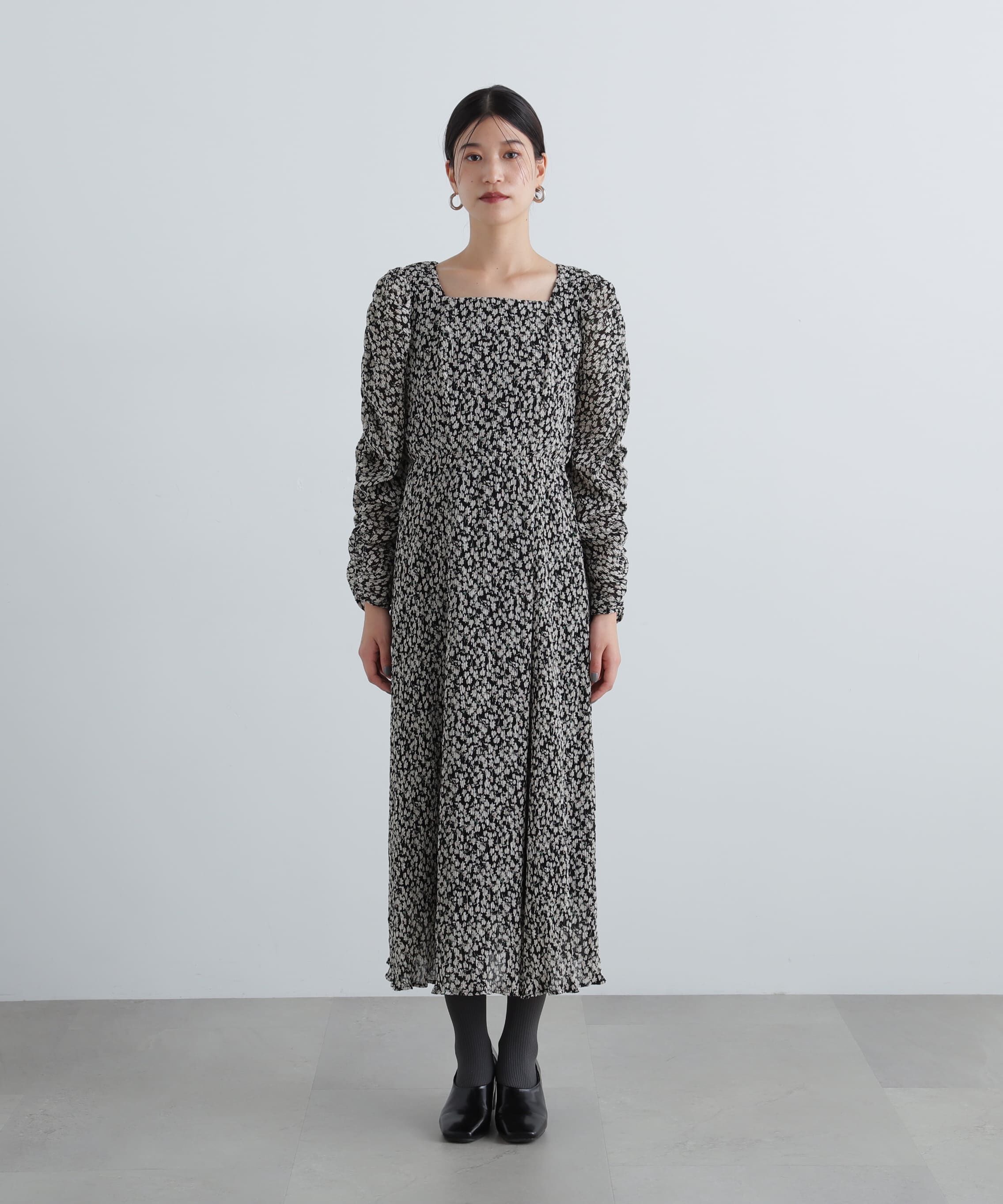  「楊柳プリントワンピース」|ワンピース|