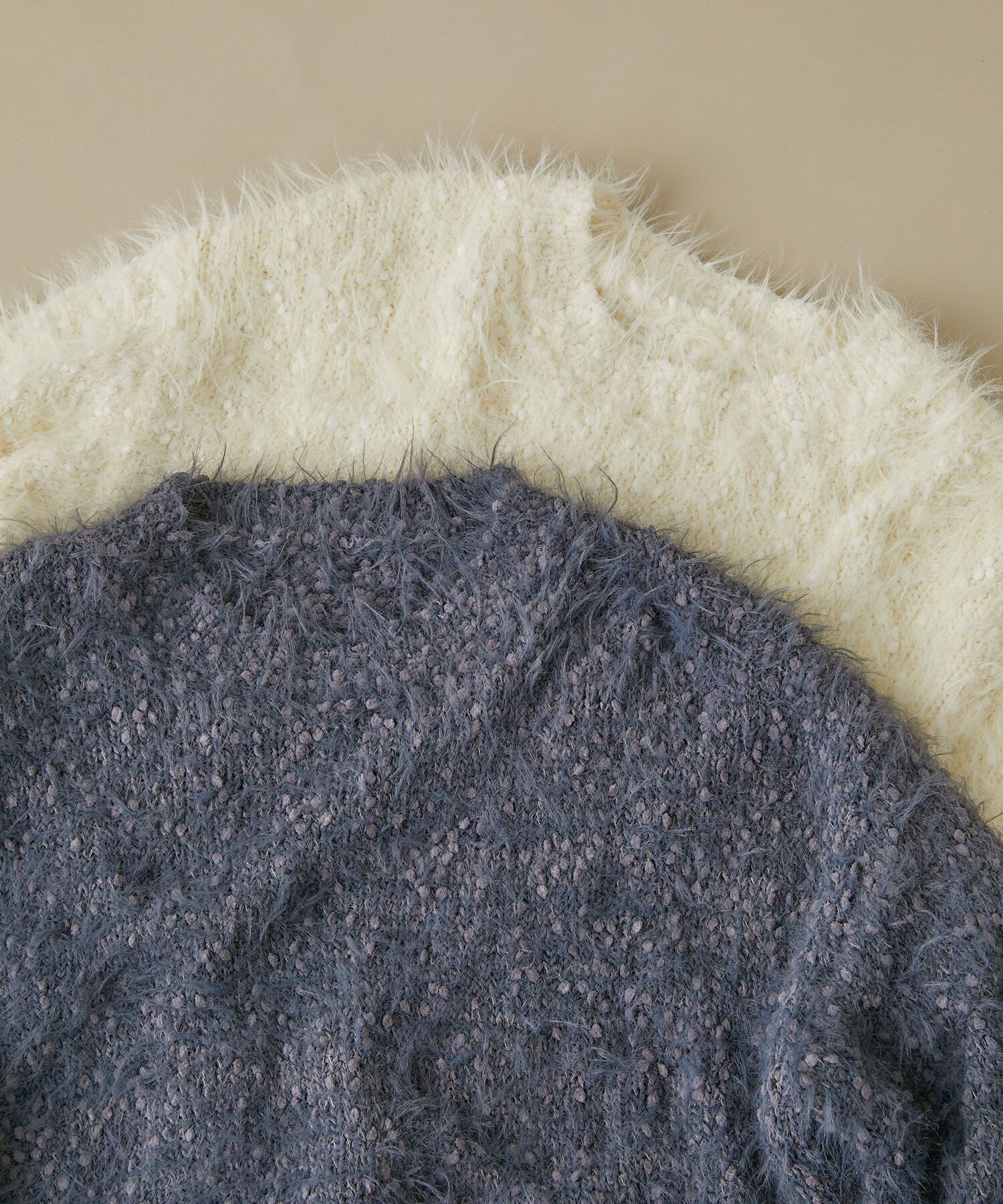  「クルーネックフェザーネップヤーンニット」|ニット・セーター|